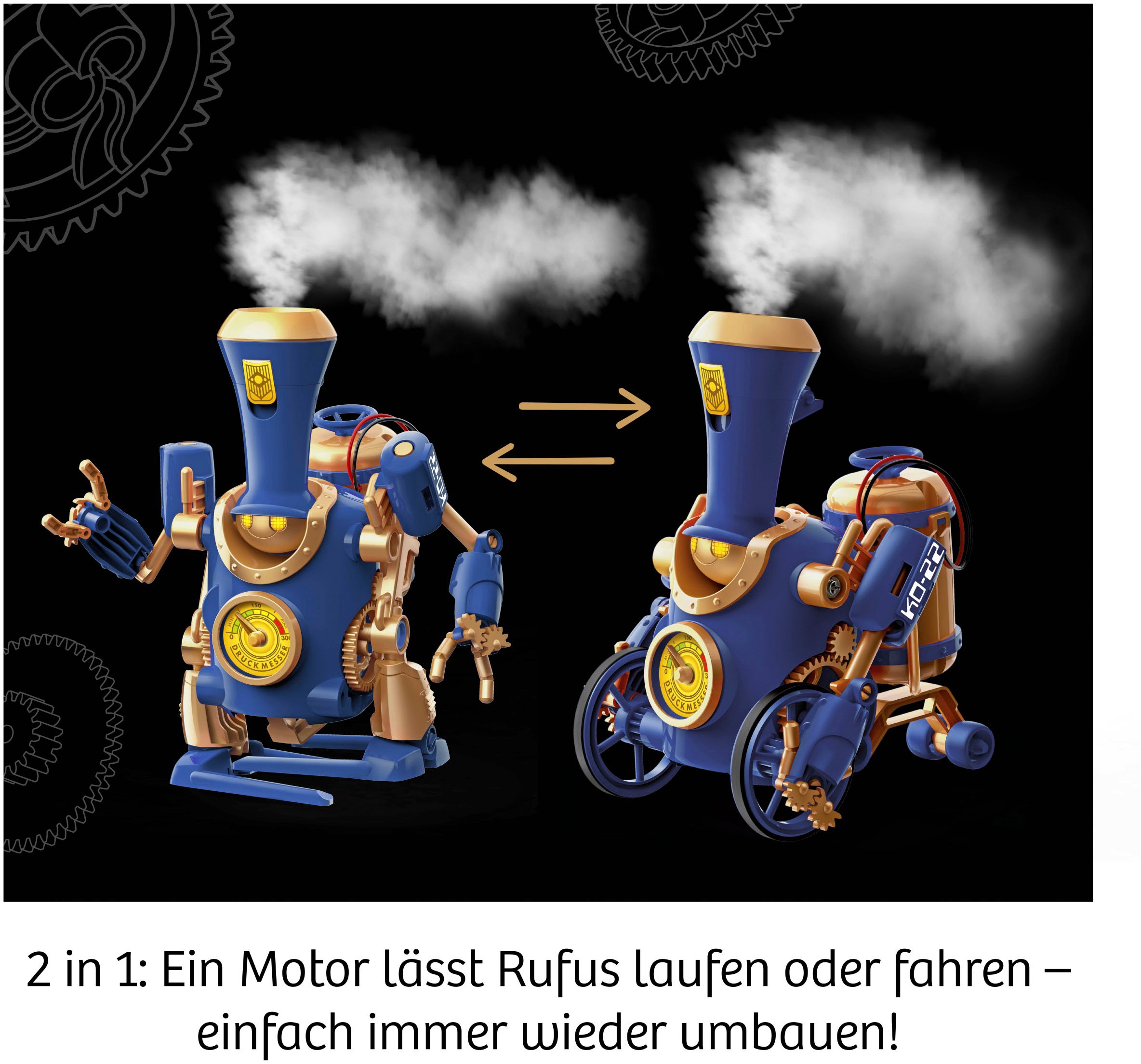 Kosmos Experimentierkasten »Rufus - Dein Dampf-Roboter«