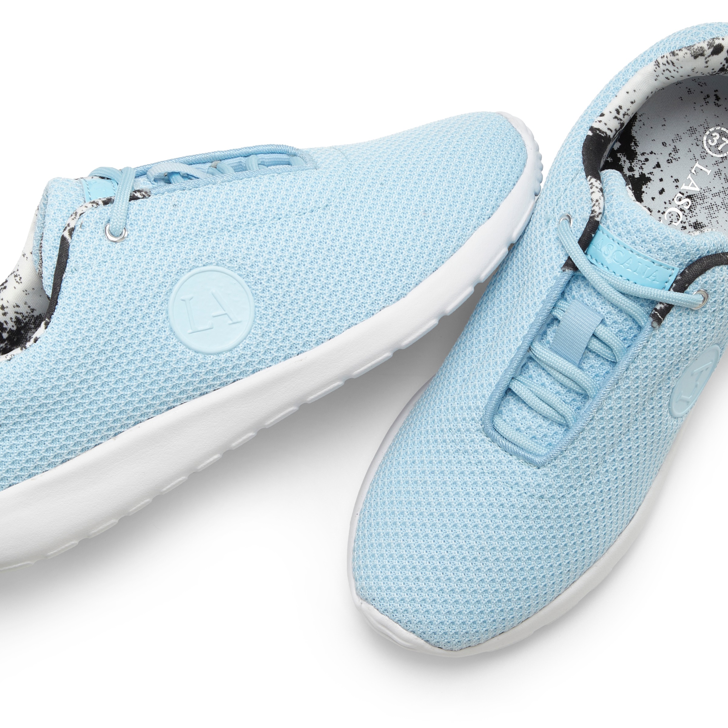 Sneaker LASCANA ACTIVE "Halbschuh, Turnschuhe", Damen, Gr. 41, hellblau, Obermaterial: 100% Textilmaterial. Decksohle: 100% Textilmaterial. Futter: 100% Textilmaterial. Laufsohle: 100% Synthetik, unifarben, Basic, Schuhe Sneaker, mit atmungsaktivem Mesh-O 3