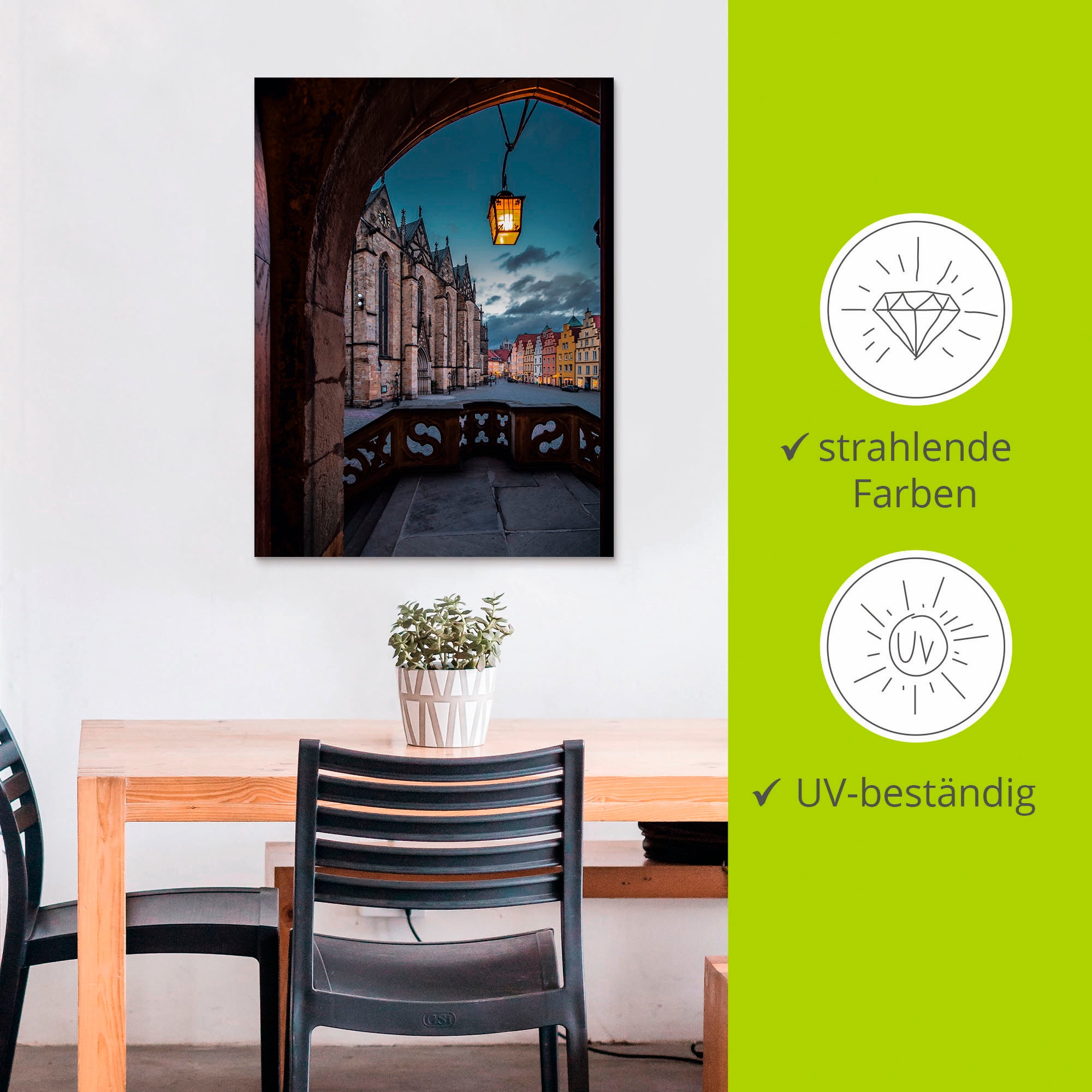 Artland Wandbild »Osnabrück Marktplatz«, Deutschland, (1 St.), als Alubild, Outdoorbild, Poster in verschied. Größen