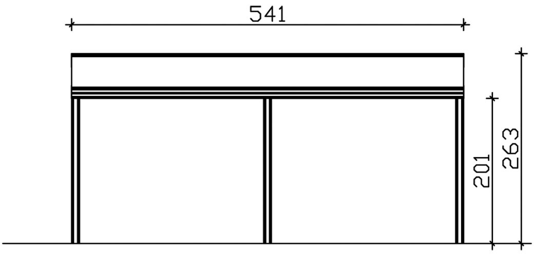 Skanholz Terrassendach »Monza«, Bedachung Verbund-Sicherheits-Glas, Aluminium