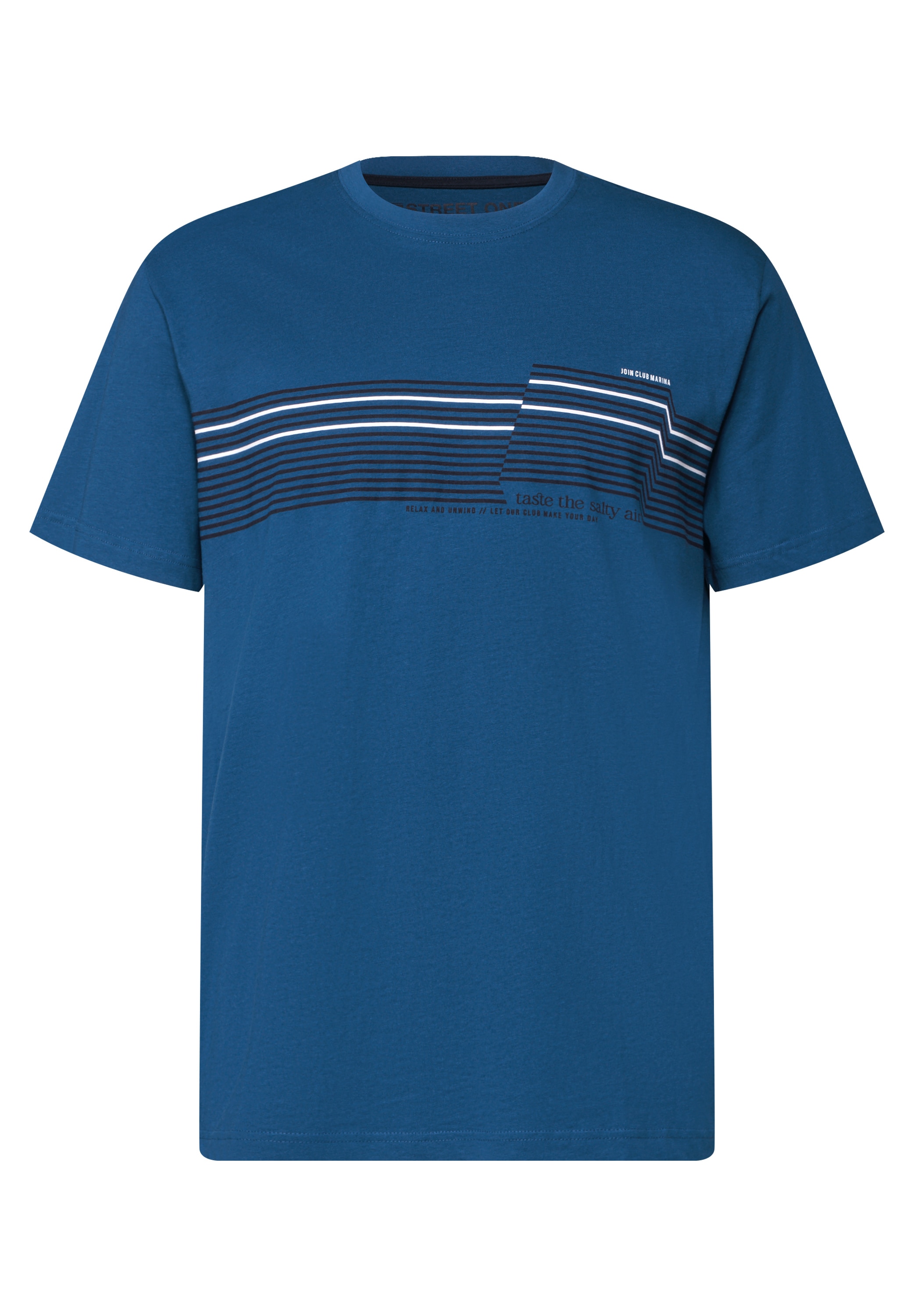 STREET ONE MEN T-Shirt, mit Rundhalsausschnitt