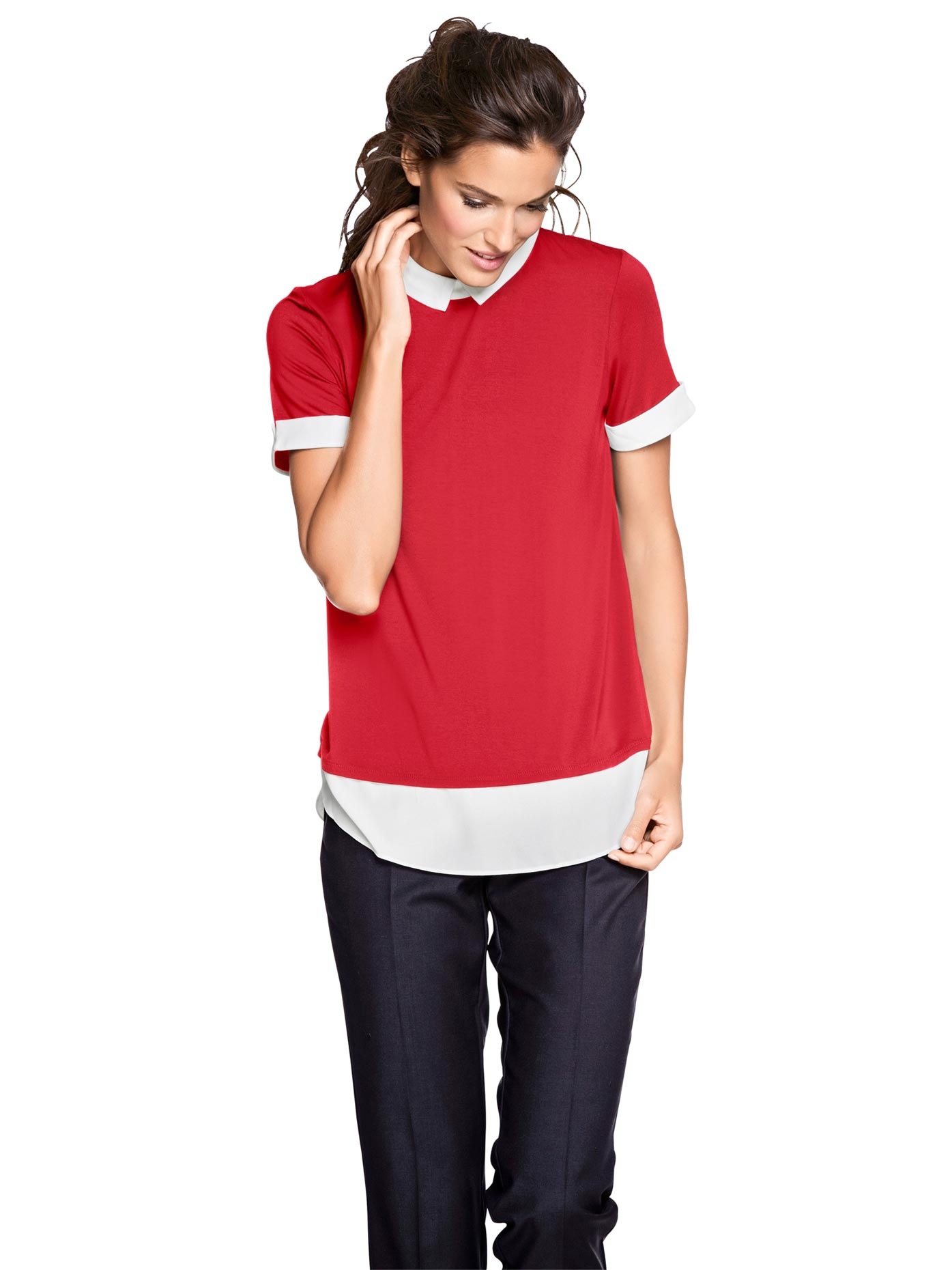 heine Rundhalsshirt »Rundhals-Shirt« (1 tlg.) SV7331