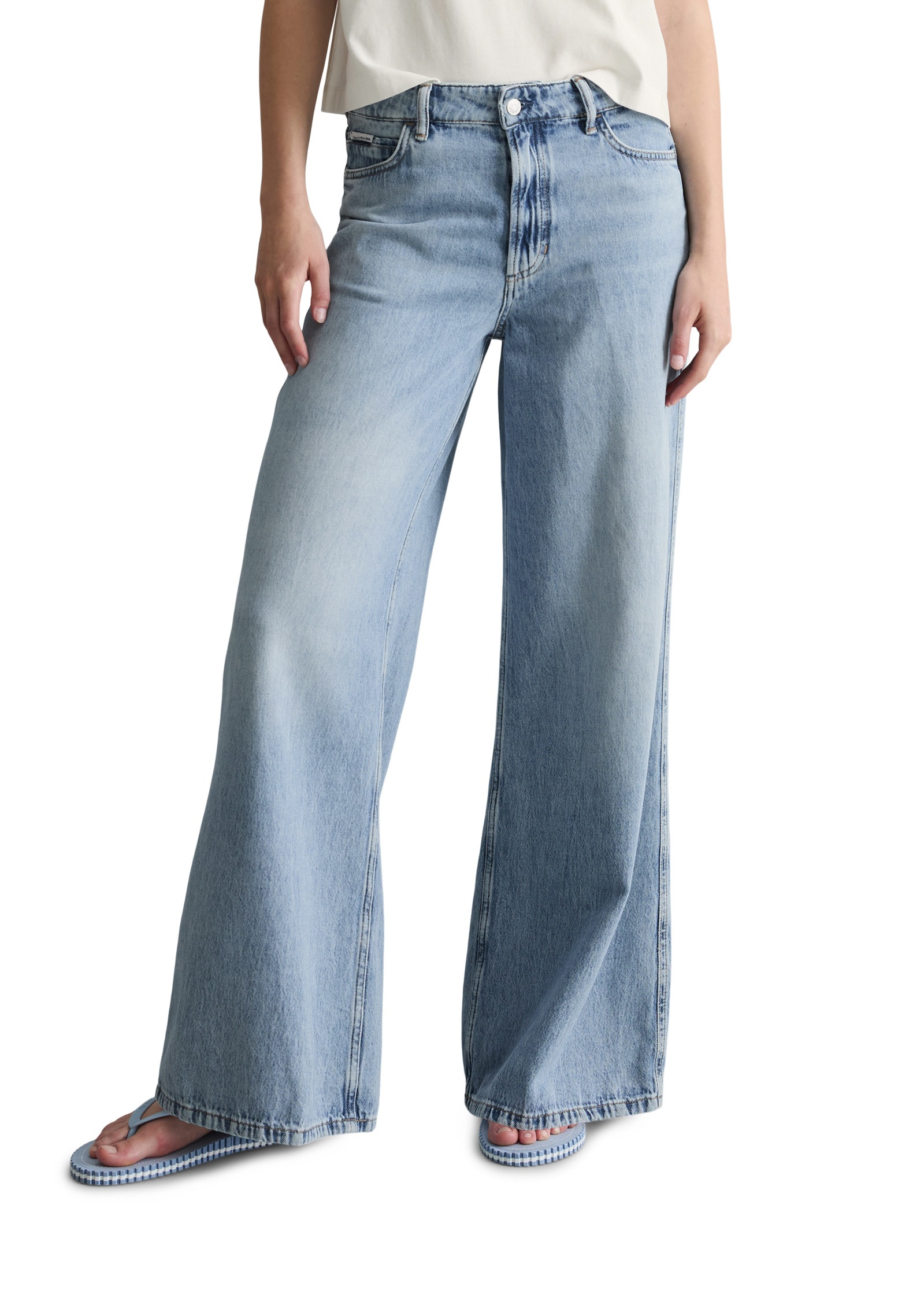 Marc OPolo DENIM Weite Jeans "aus Rigid Denim"