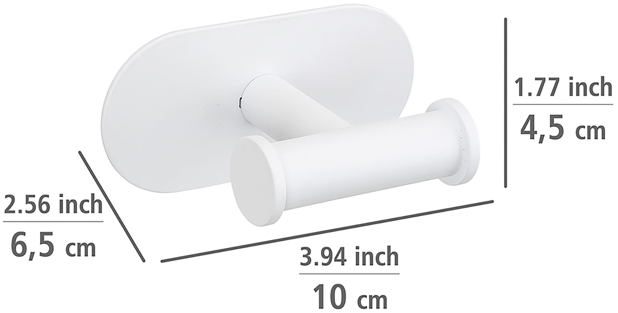 WENKO Doppelhaken »Turbo-Loc® Modell Duo Orea«, aus Edelstahl für Handtücher, Befestigen ohne Bohren