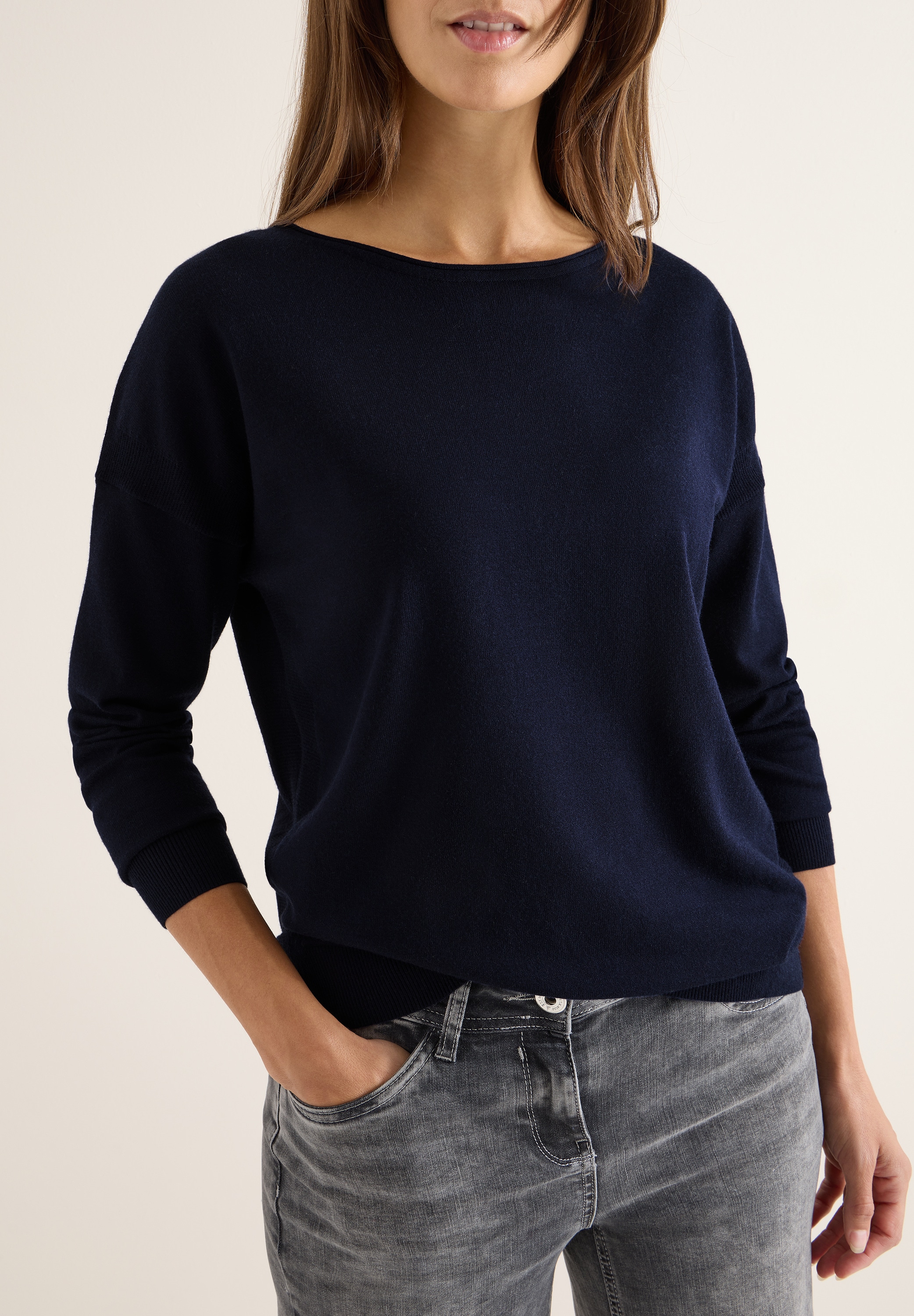 Cecil Strickpullover mit Strukturdetail günstig online kaufen