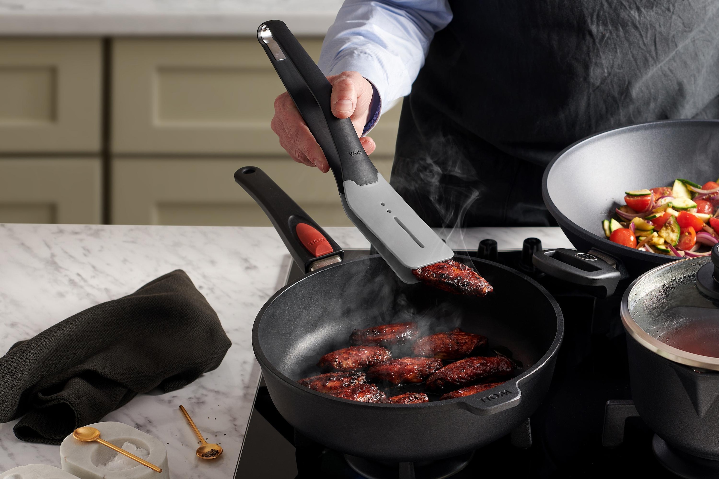 WOLL Kochzange »Cook it«, aus hochwertigem Kunststoff und Silikon