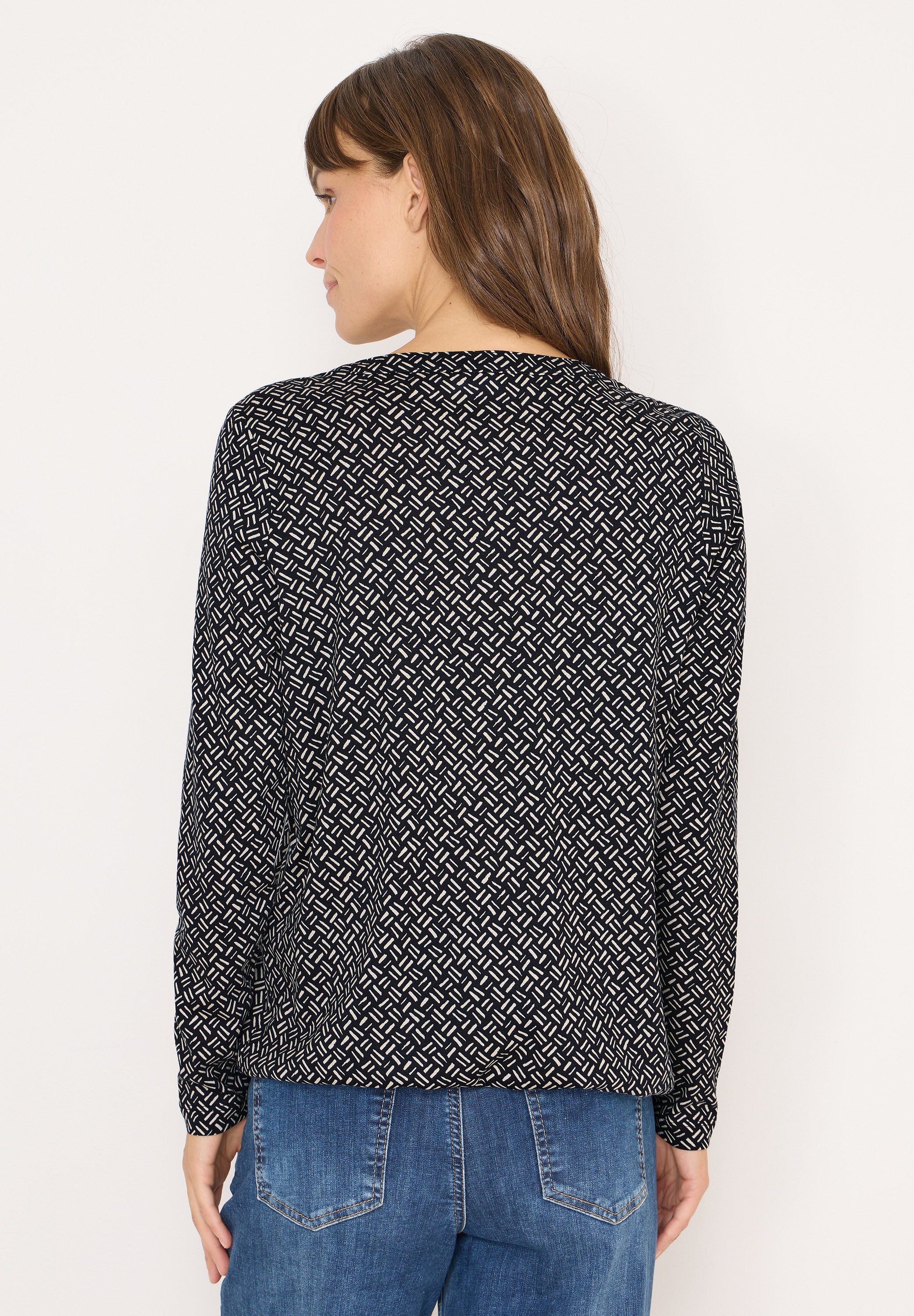 Cecil Langarmshirt aus softem Materialmix günstig online kaufen