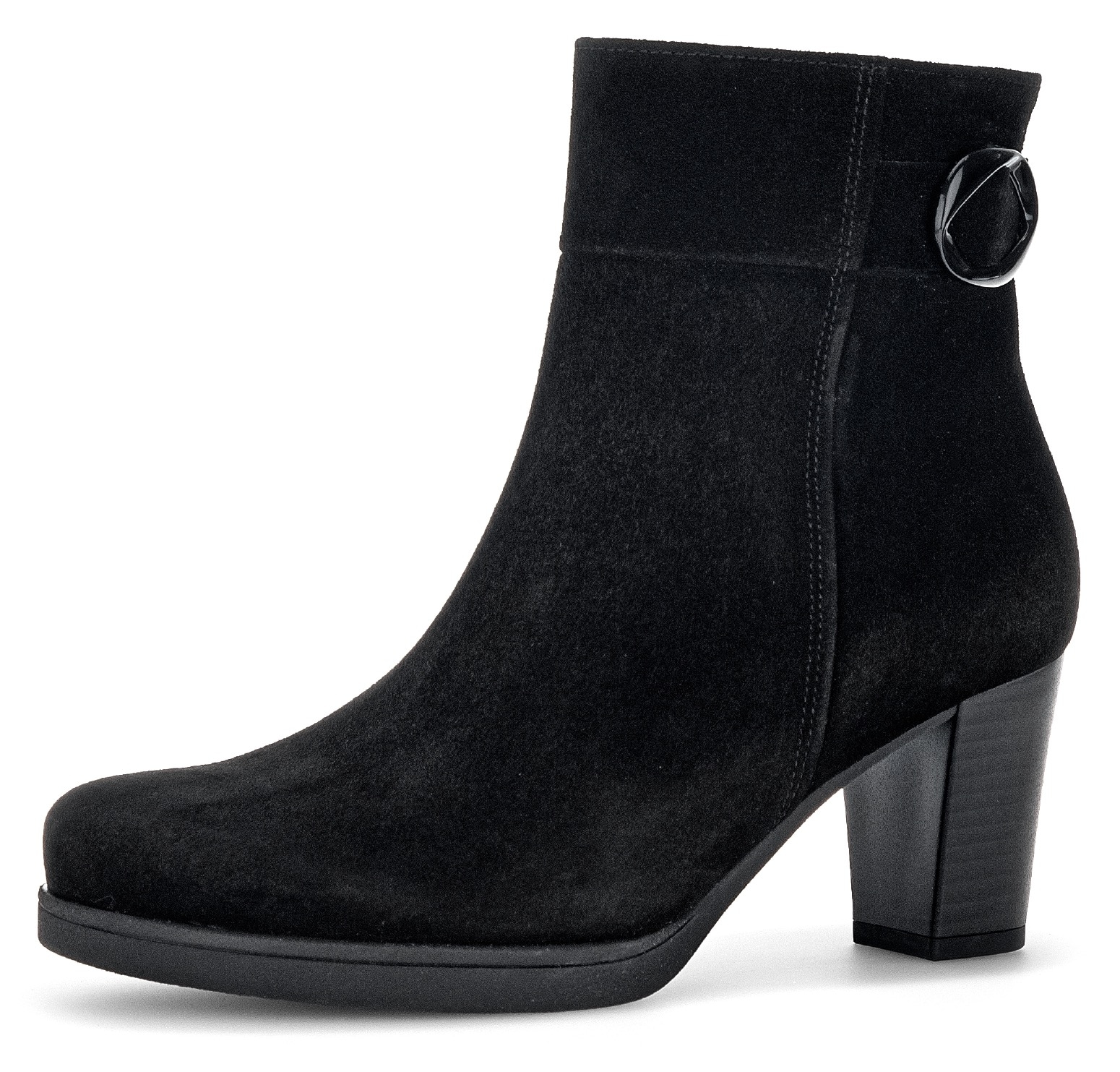 Gabor Stiefelette "Ancona", Blockabsatz, Ankle Boots mit trendiger Schaftgestaltung