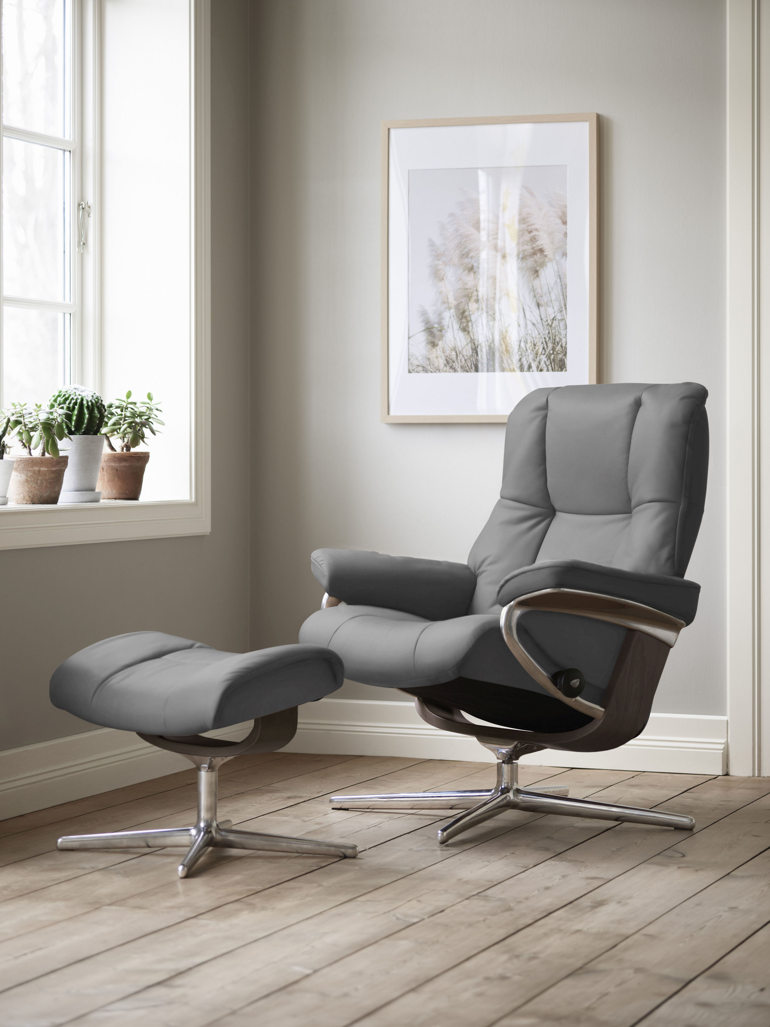 Stressless Relaxsessel "Mayfair" mit Cross Base, Größe S, M & L, Holzakzent Wenge