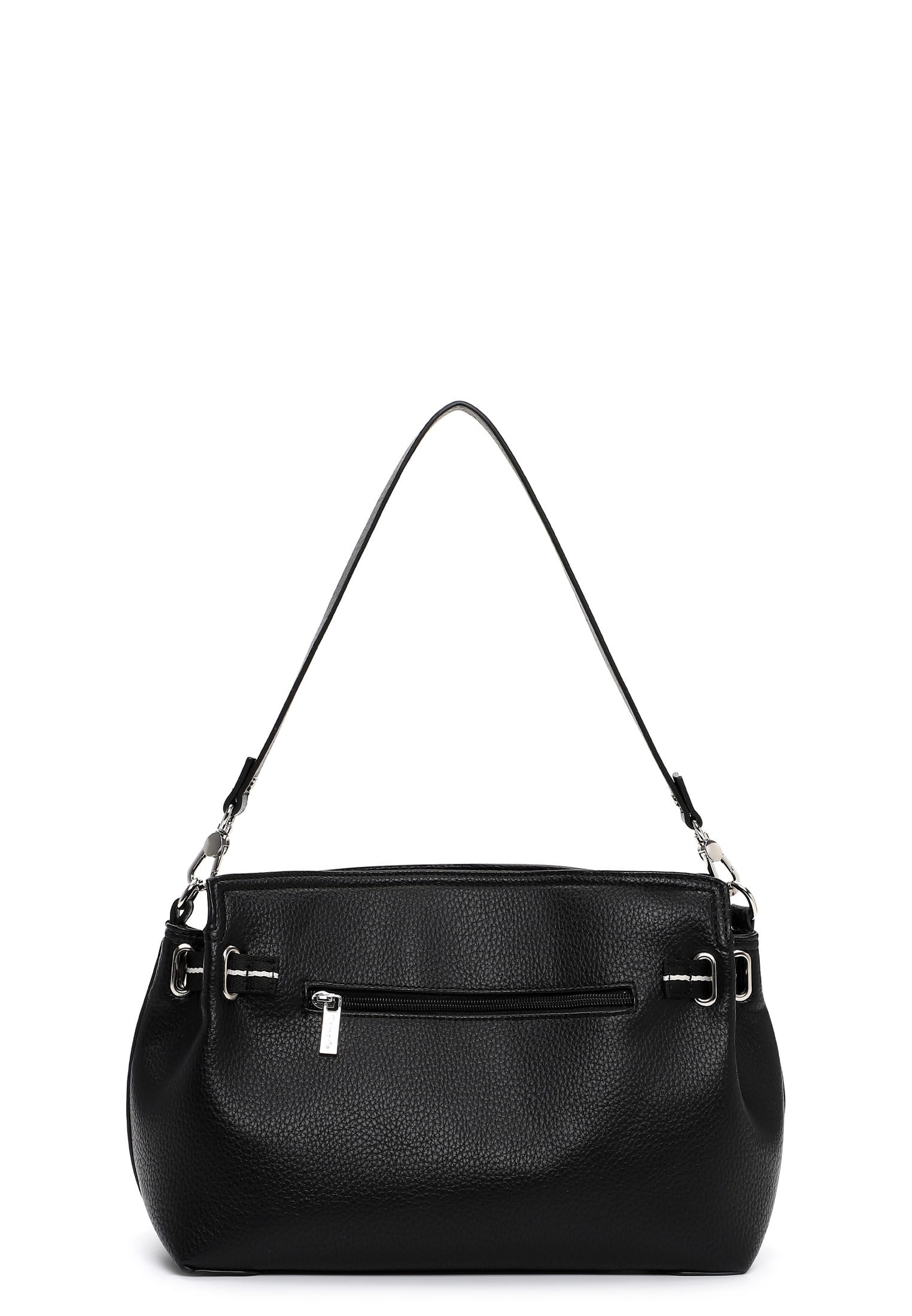 Beuteltasche TAMARIS "Beutel TAS Kirima", Damen, Gr. B/H/T: 29cm x 24cm x 14cm 0, schwarz (schwarz 100), Polyurethan, Taschen Beuteltasche 2