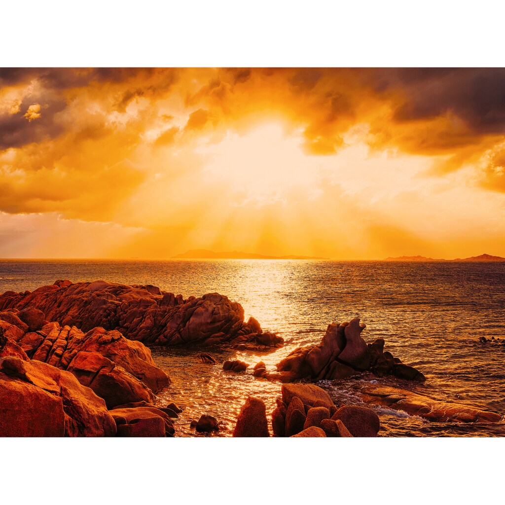 Papermoon Fototapete »Capriccioli Beach Sunset Sardinia«