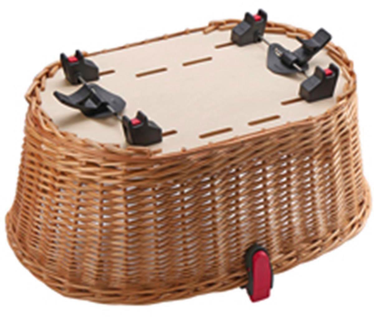 KlickFix Fahrradkorb »Weidenkorb Doggy Basket«