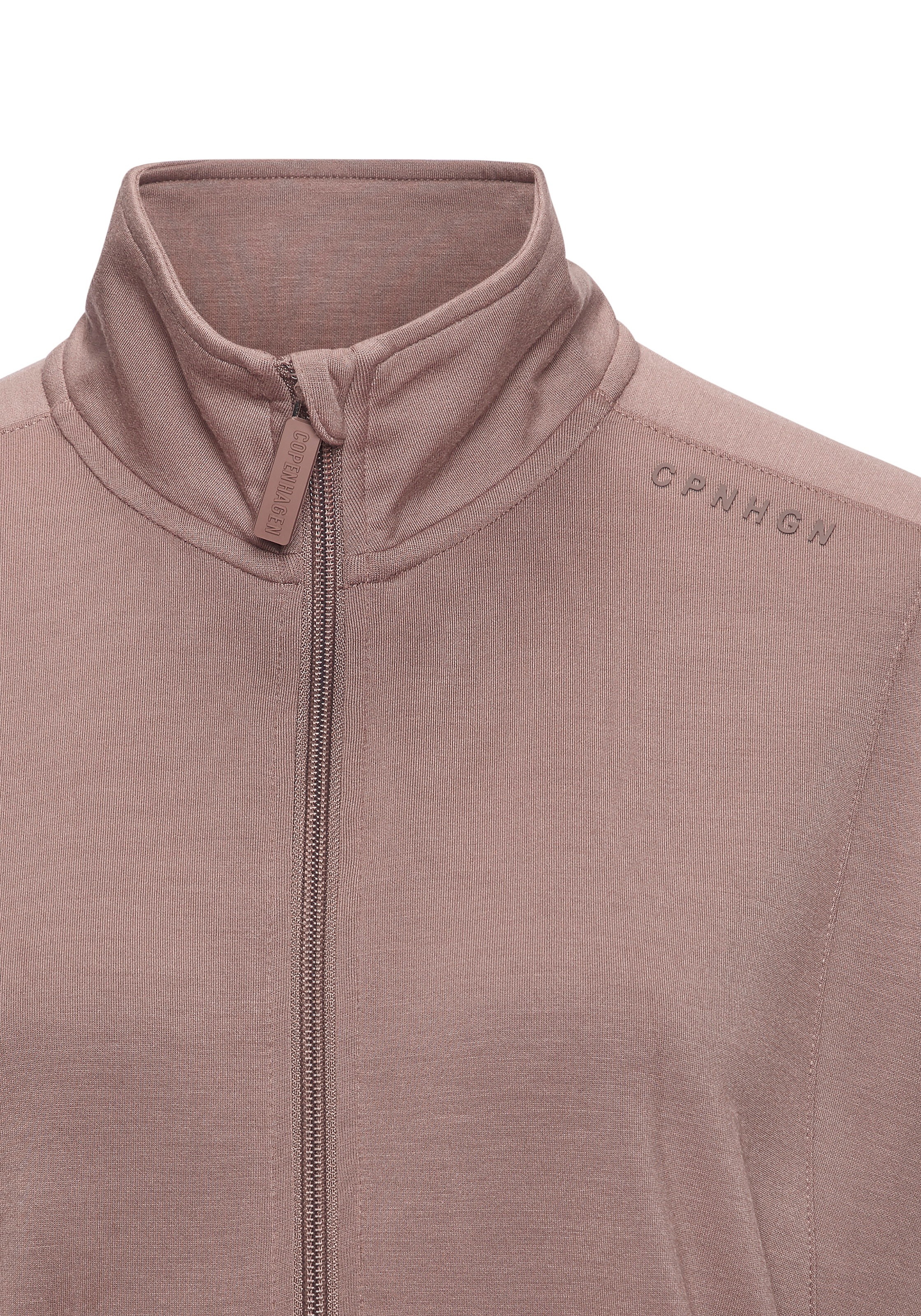 Sweatjacke COPENHAGEN STUDIOS, Damen, Gr. 44/46, braun, Sweatware, Obermaterial: 54% Modal, 40% Polyester, 6% Elasthan, unifarben, normal, ohne Ausschnitt, elastischer Bund, Sweatjacken Sweatjacke, aus hochwertigem Material 3