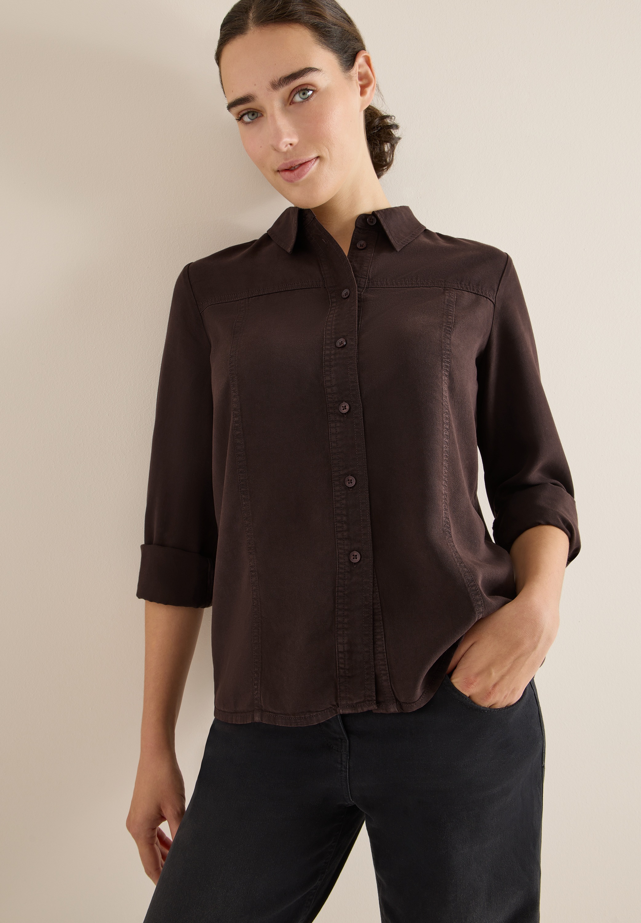 Cecil Langarmbluse in Blusen-Optik günstig online kaufen