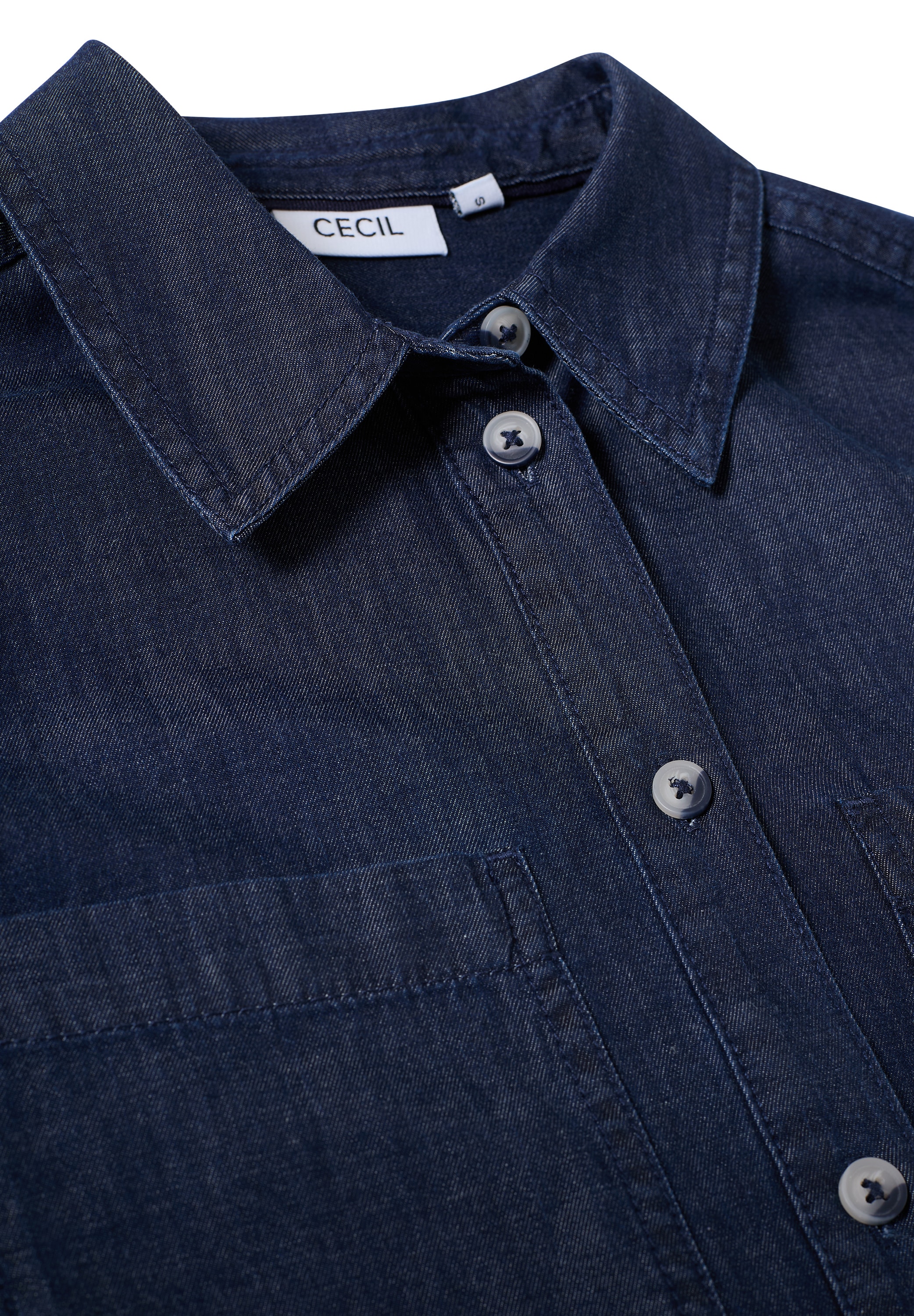 Cecil Jeansbluse, mit Brusttaschen
