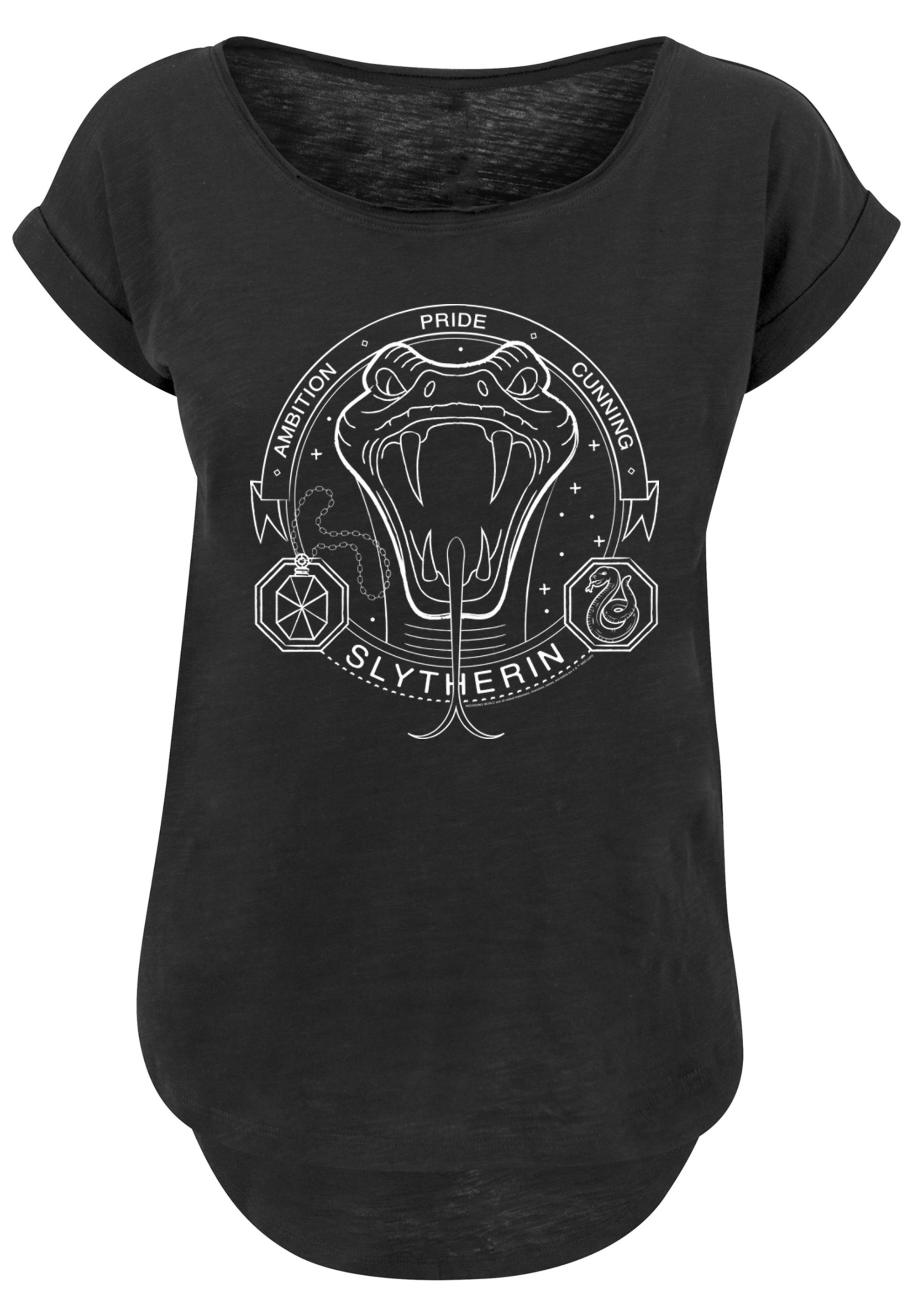 F4NT4STIC T-Shirt »Harry Potter Slytherin Seal«, Print