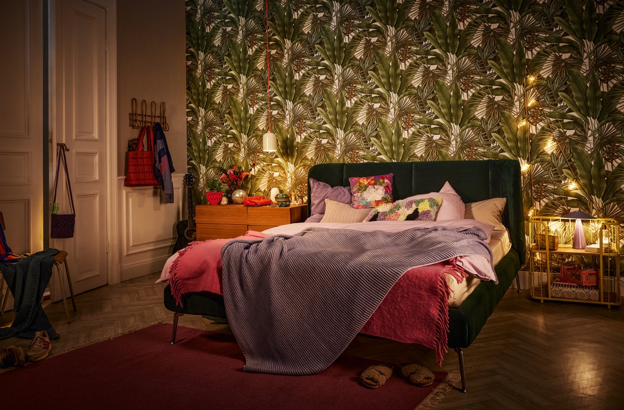 living walls Vliestapete "Stories of Life Tapete Grün Vintage Blätter Vliestapete" botanisch floral tropisch leicht strukturiert Floral Botanisch für Schlafzimmer Wohnzimmer Tapeten Wohnzimmer Flur