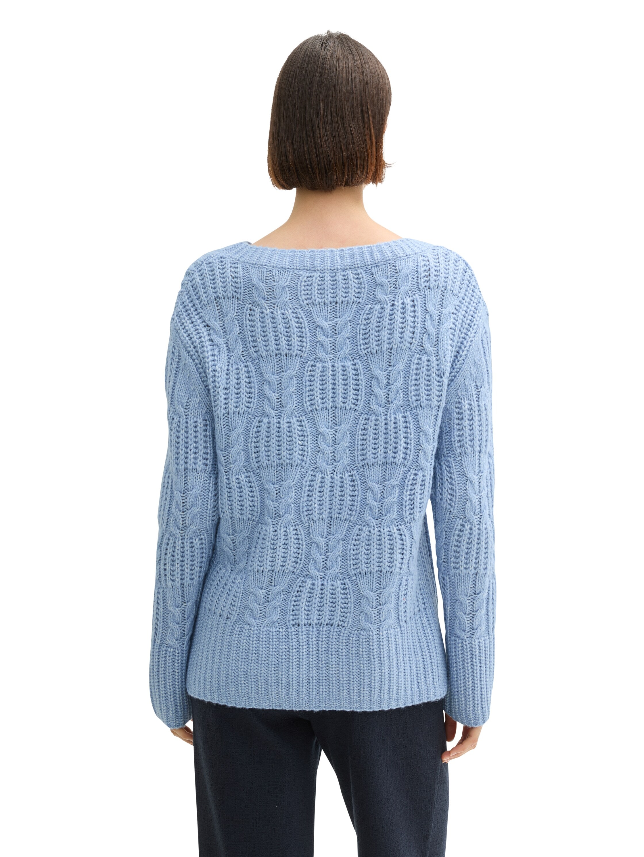 TOM TAILOR Strickpullover, mit Zopfmuster