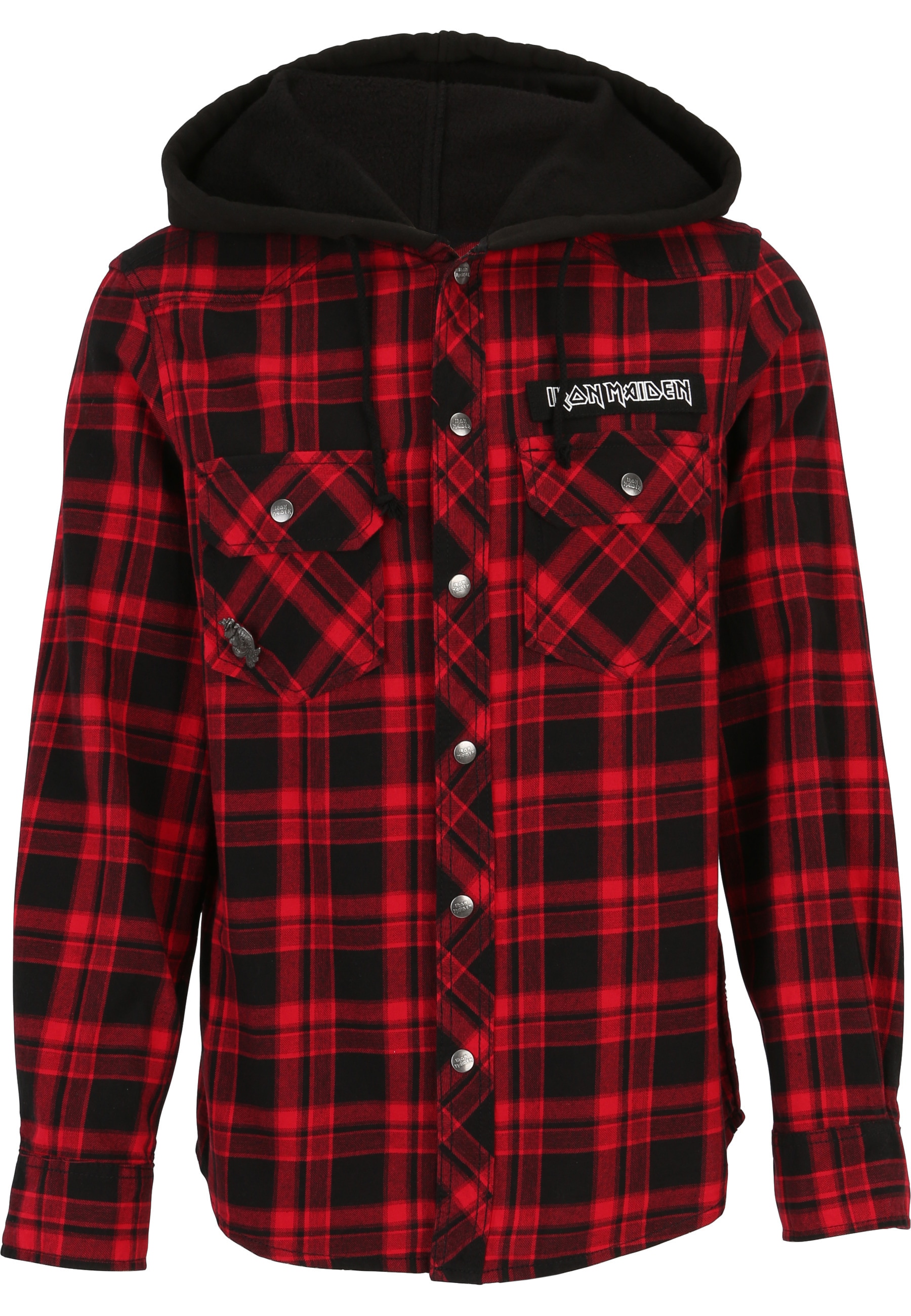 Brandit Allwetterjacke "Brandit Iron Maiden Checkshirt Sweathood" 1 Stk. tlg. mit Kapuze