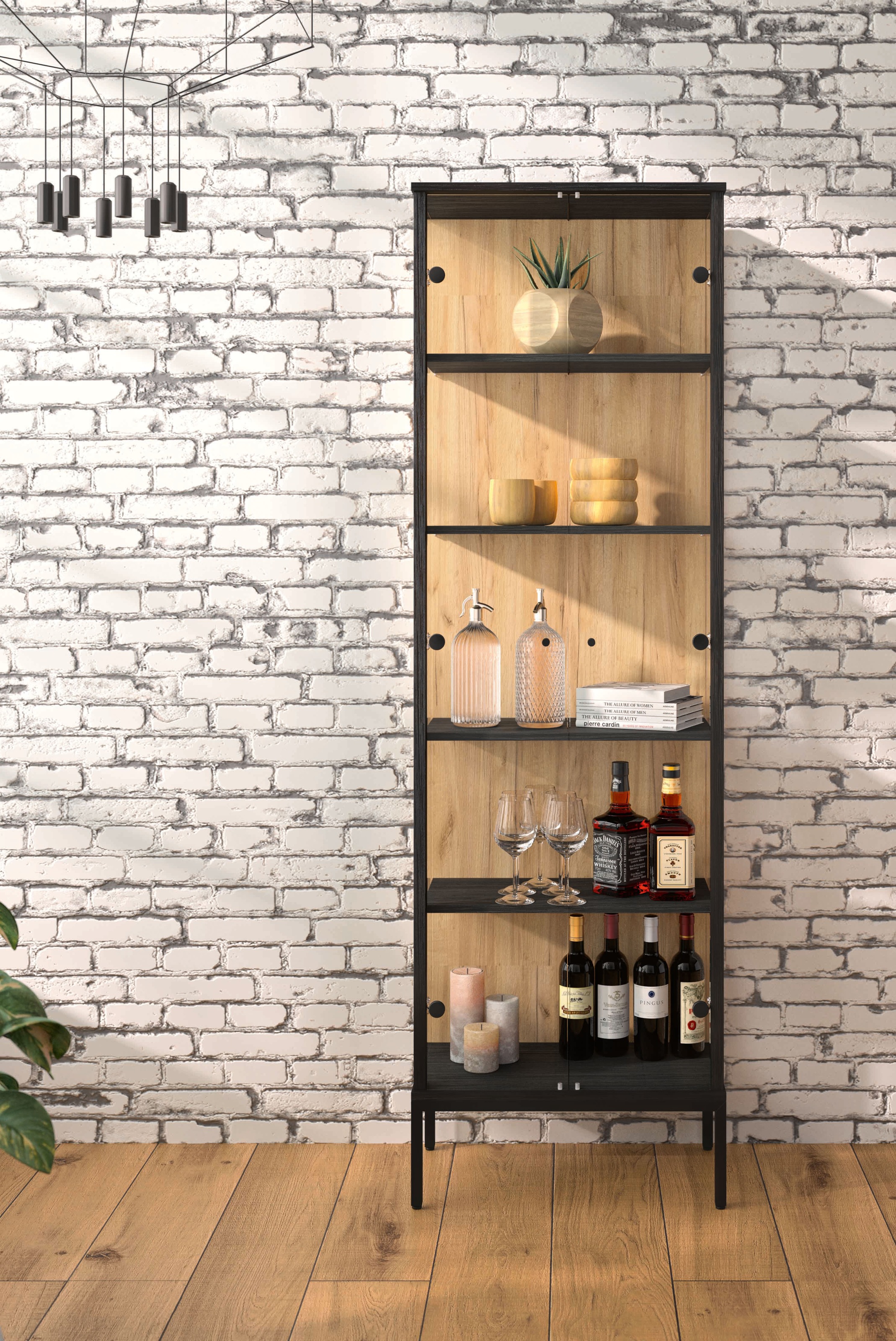 fif möbel Vitrine "STEP", (1 St.), Standvitrine, Vitrinenschrank, Glasvitri günstig online kaufen