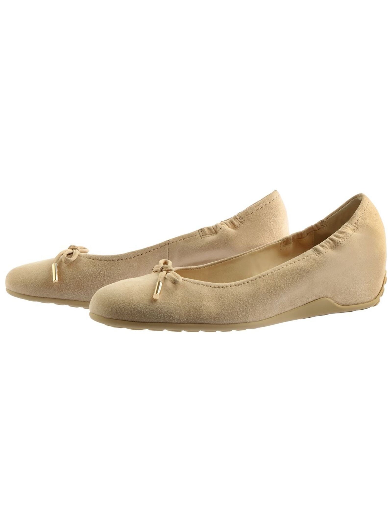 Keilpumps HÖGL "Högl Pumps Veloursleder", Damen, Gr. 38, sand, Veloursleder, Schuhe 3