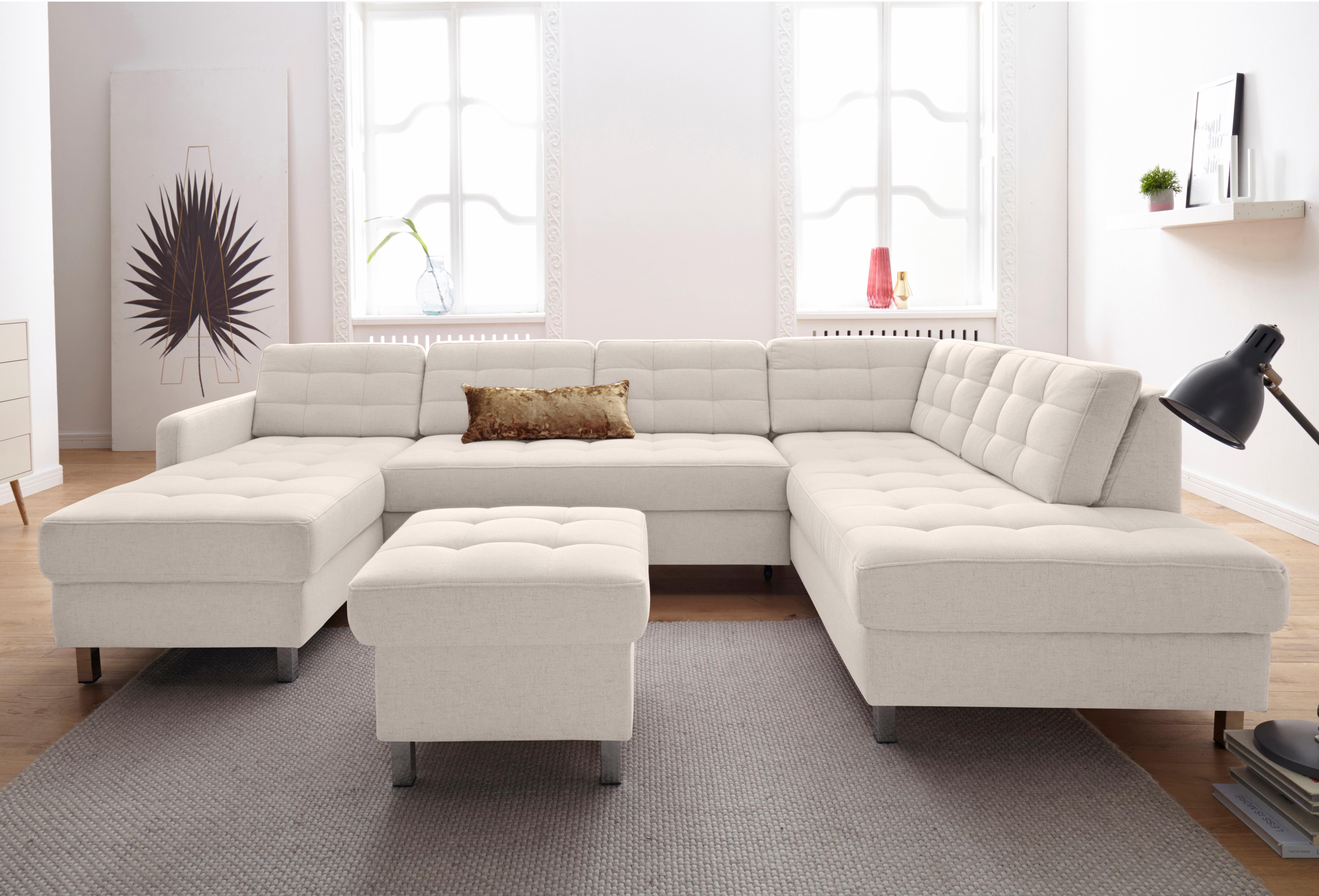 sit&more Wohnlandschaft "Picasso U-Form" wahlweise mit Schlaffunktion und Bettkasten