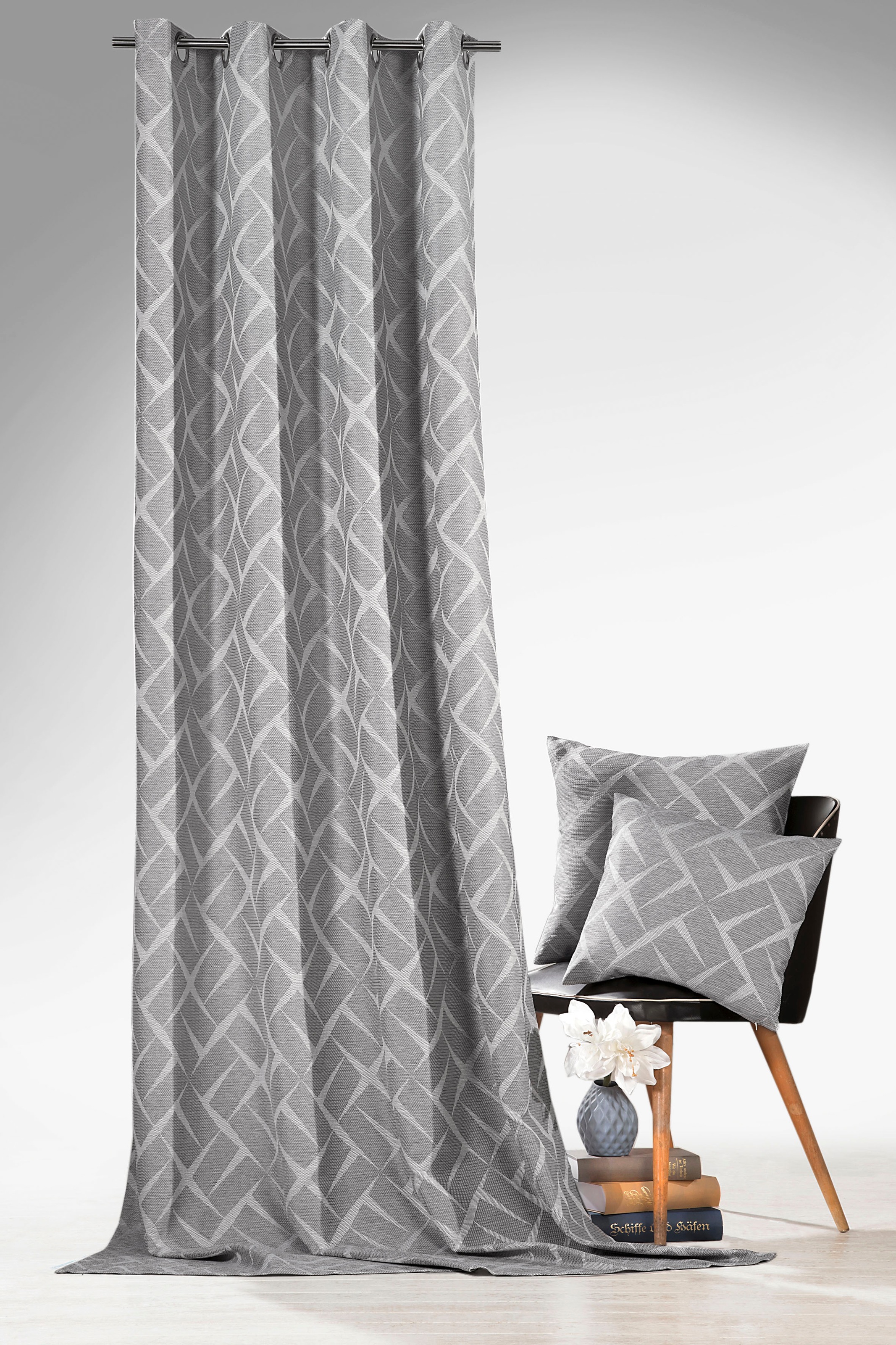 Weckbrodt Vorhang "Jasper" Ösen 1 Stk. tlg. Jacquard, Ösen, toller 3D-Effek günstig online kaufen