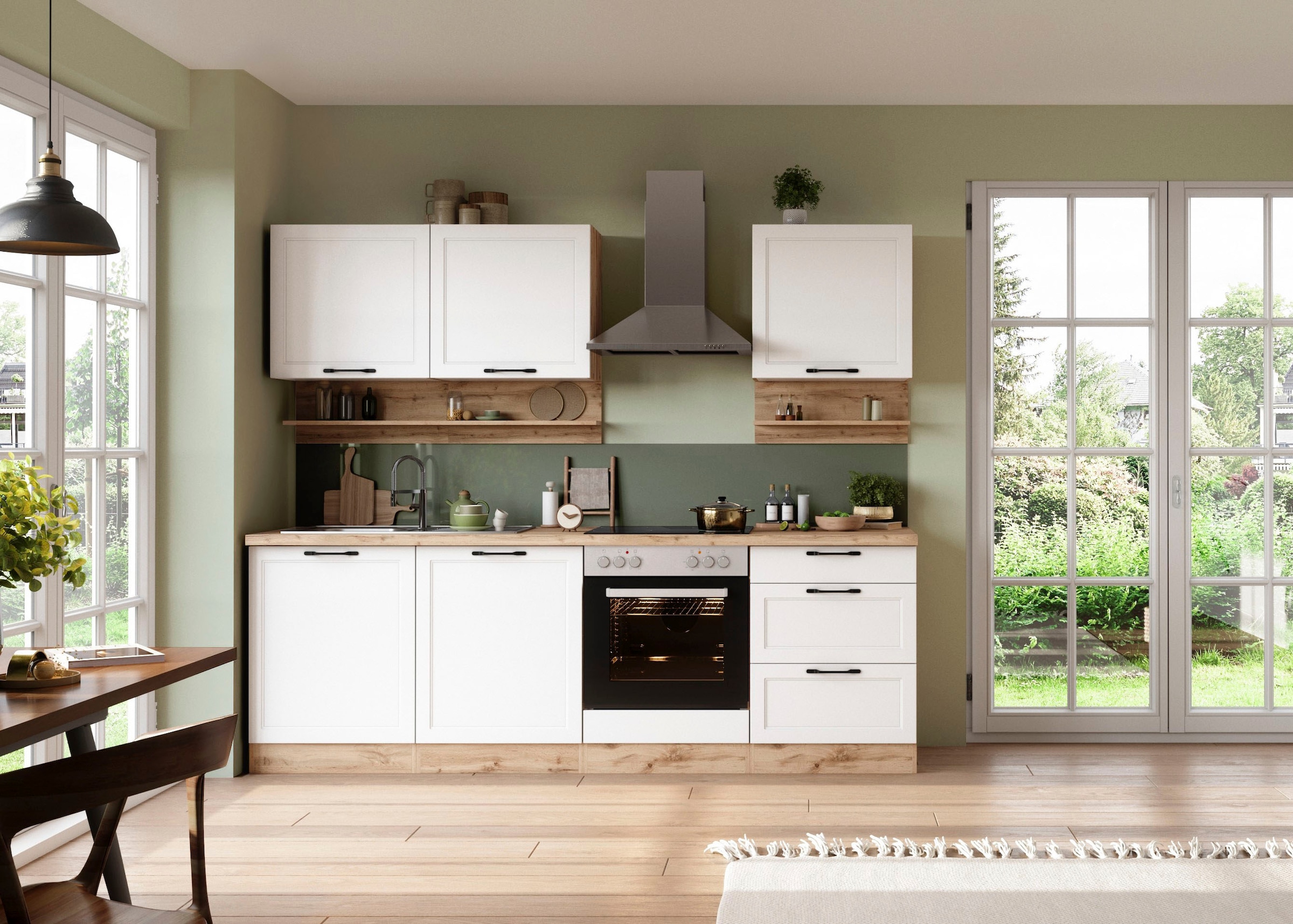 KOCHSTATION Küchenzeile »KS-Lana« 240 cm breit, wahlweise mit oder ohne E-Geräte