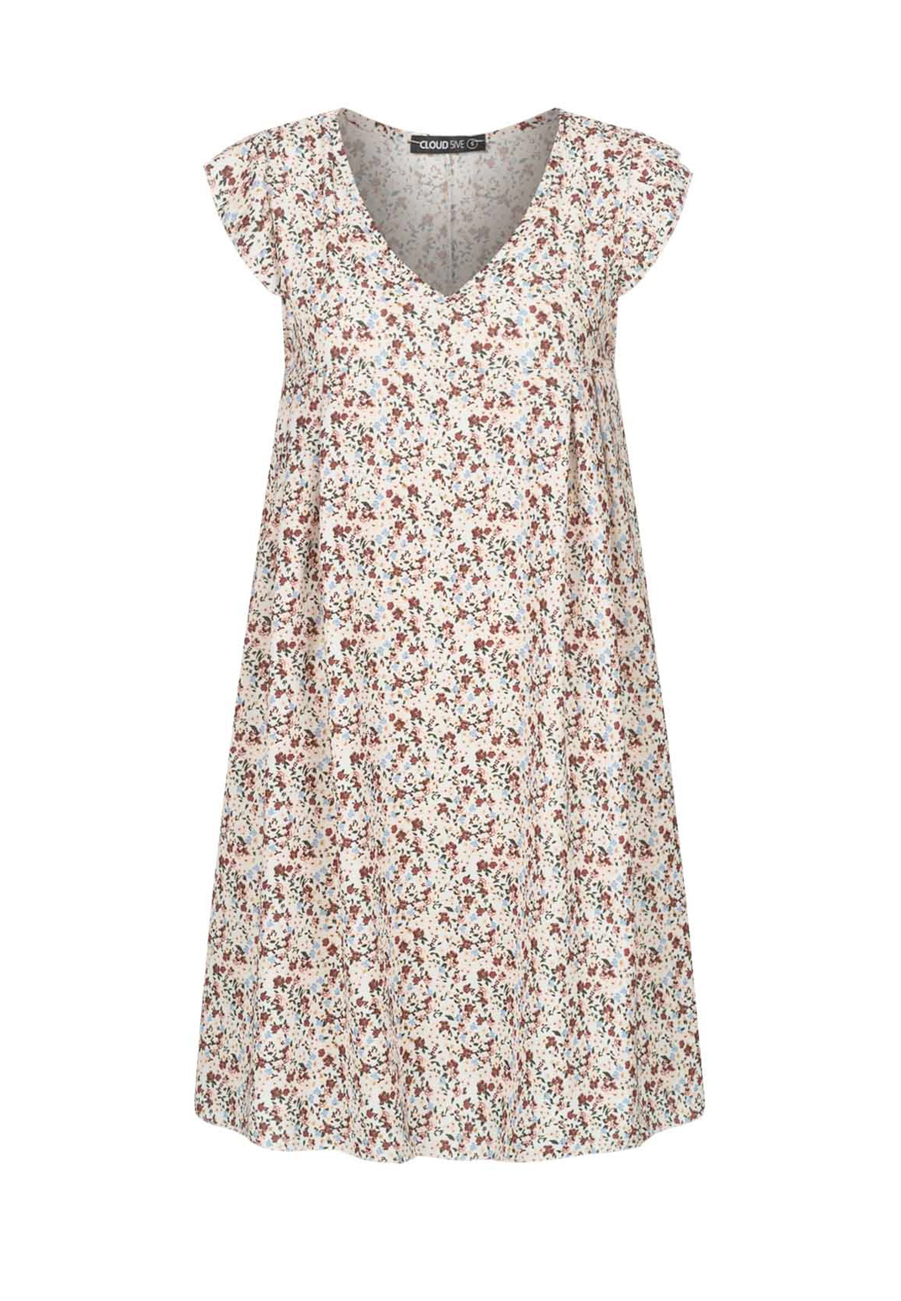 CLOUD 5IVE Shirtkleid "CLOUD 5IVE V-Neck Kleid mit Flügelärmeln" 1 Stk. tlg günstig online kaufen