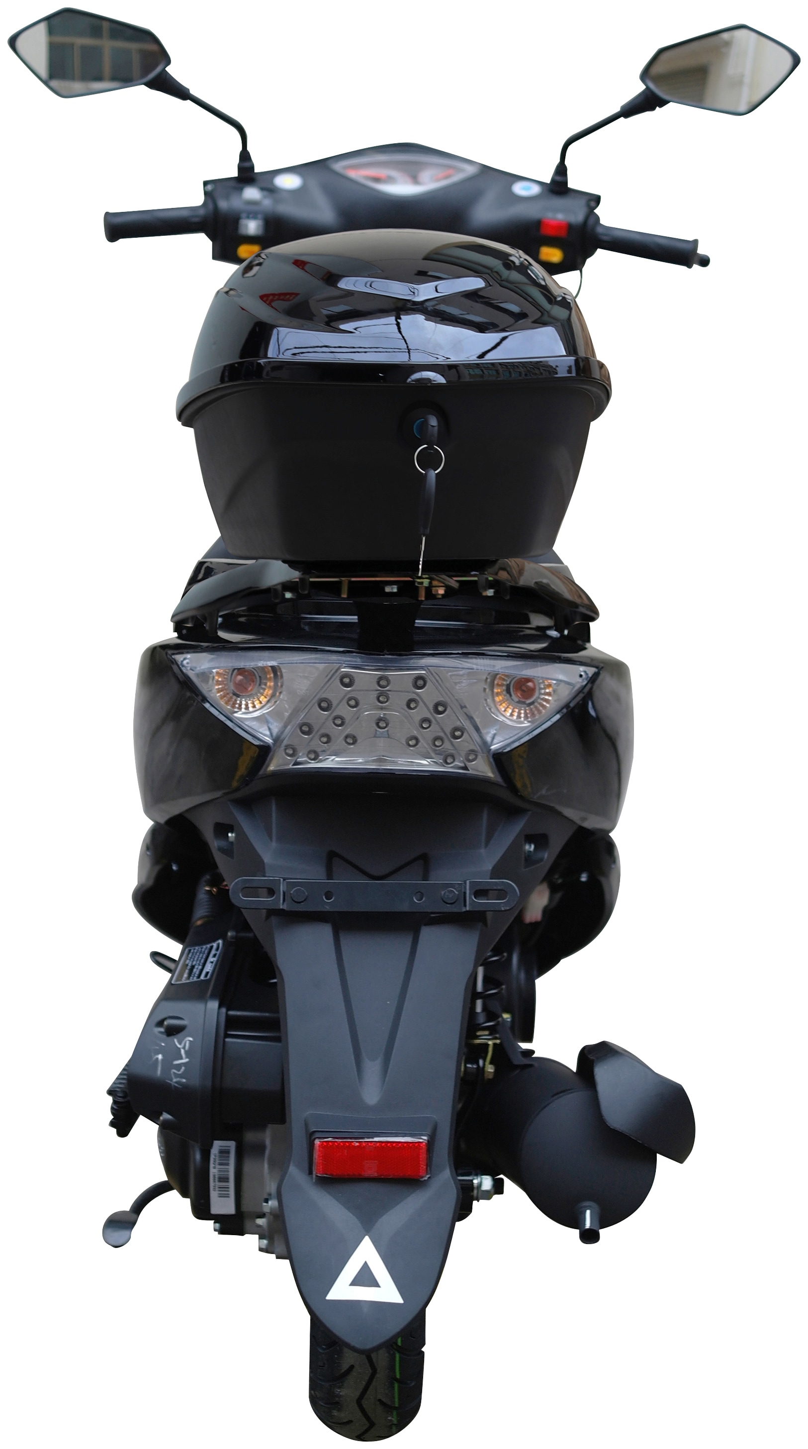 GT UNION Motorroller »GT3 25«, 49,6 cm³, 25 km/h, Euro 5, 2,7 PS, (Set, mit Topcase), Luftgekühlter Motor