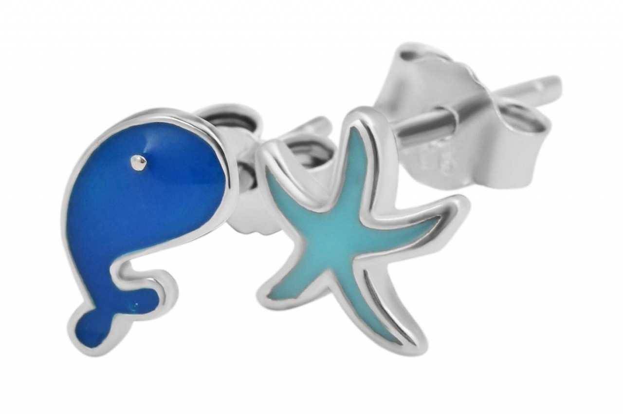 Adelia´s Paar Ohrhänger »Mädchen Ohrstecker aus 925 Sterling Silber mit Stern«