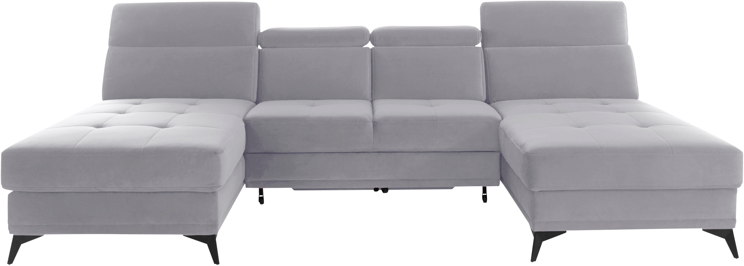 Home affaire Wohnlandschaft "Cardiz U-Form" inkl.Kopfteilverstellung und Fe günstig online kaufen