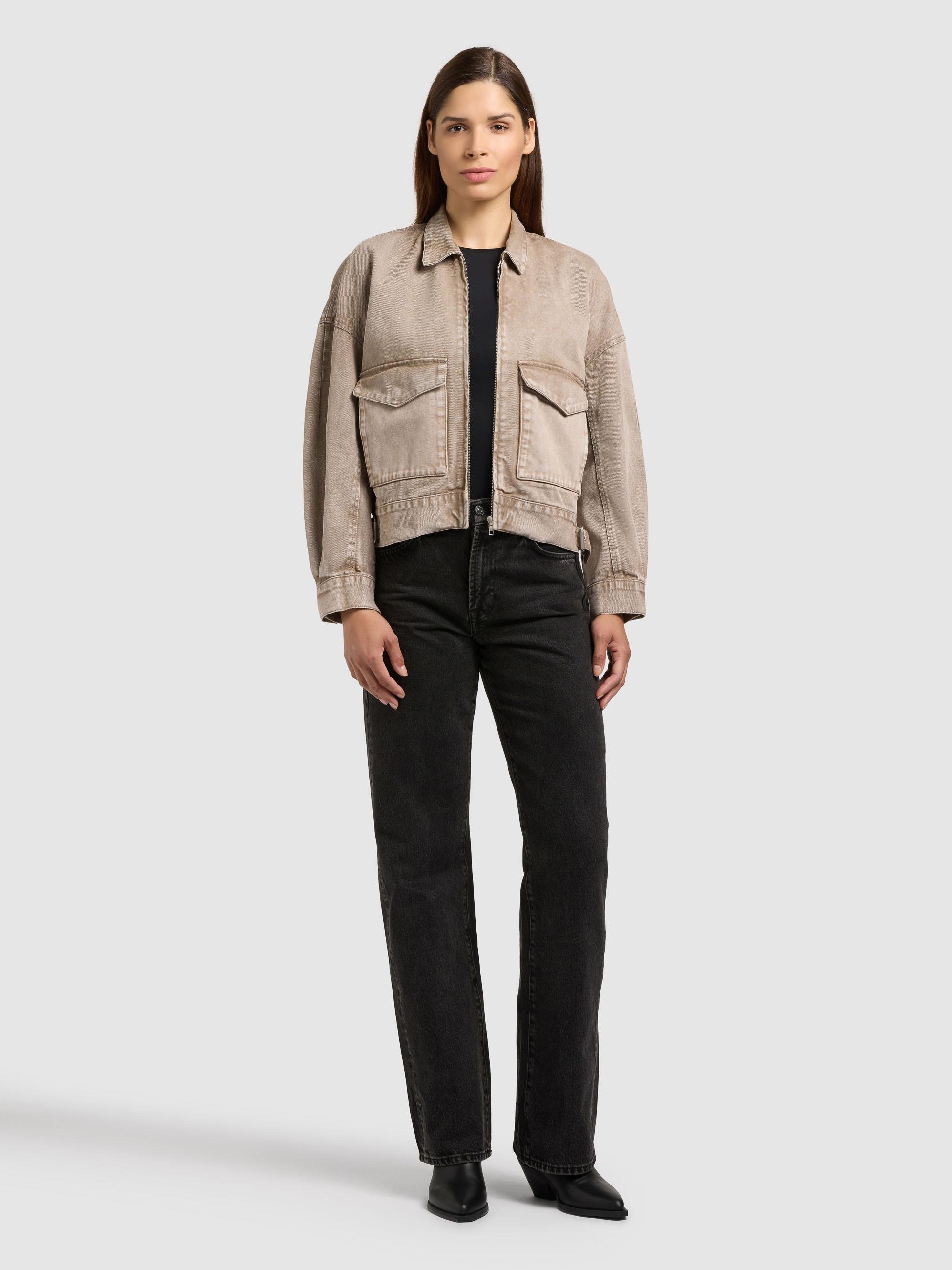 khujo Hemdjacke »Nelina« 1 Stk. tlg. ohne Kapuze Oversize Jeansjacke