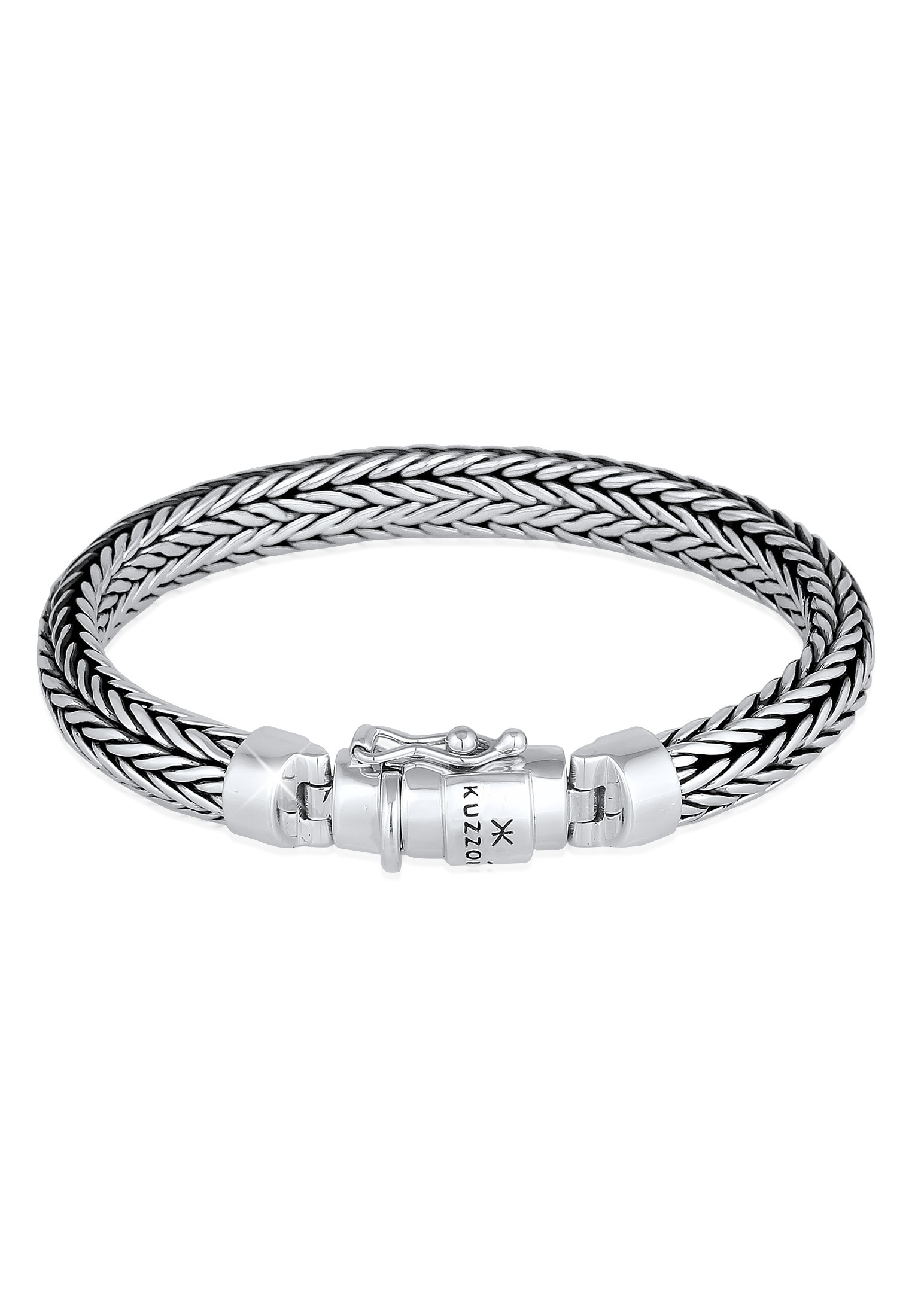 Kuzzoi Armband »Herren oxidiert bestellen BAUR ▷ 925 Kastenverschluss | Silber«