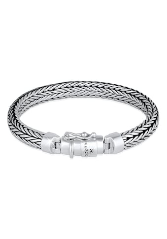 Armband »Herren oxidiert Kastenverschluss 925 Silber«