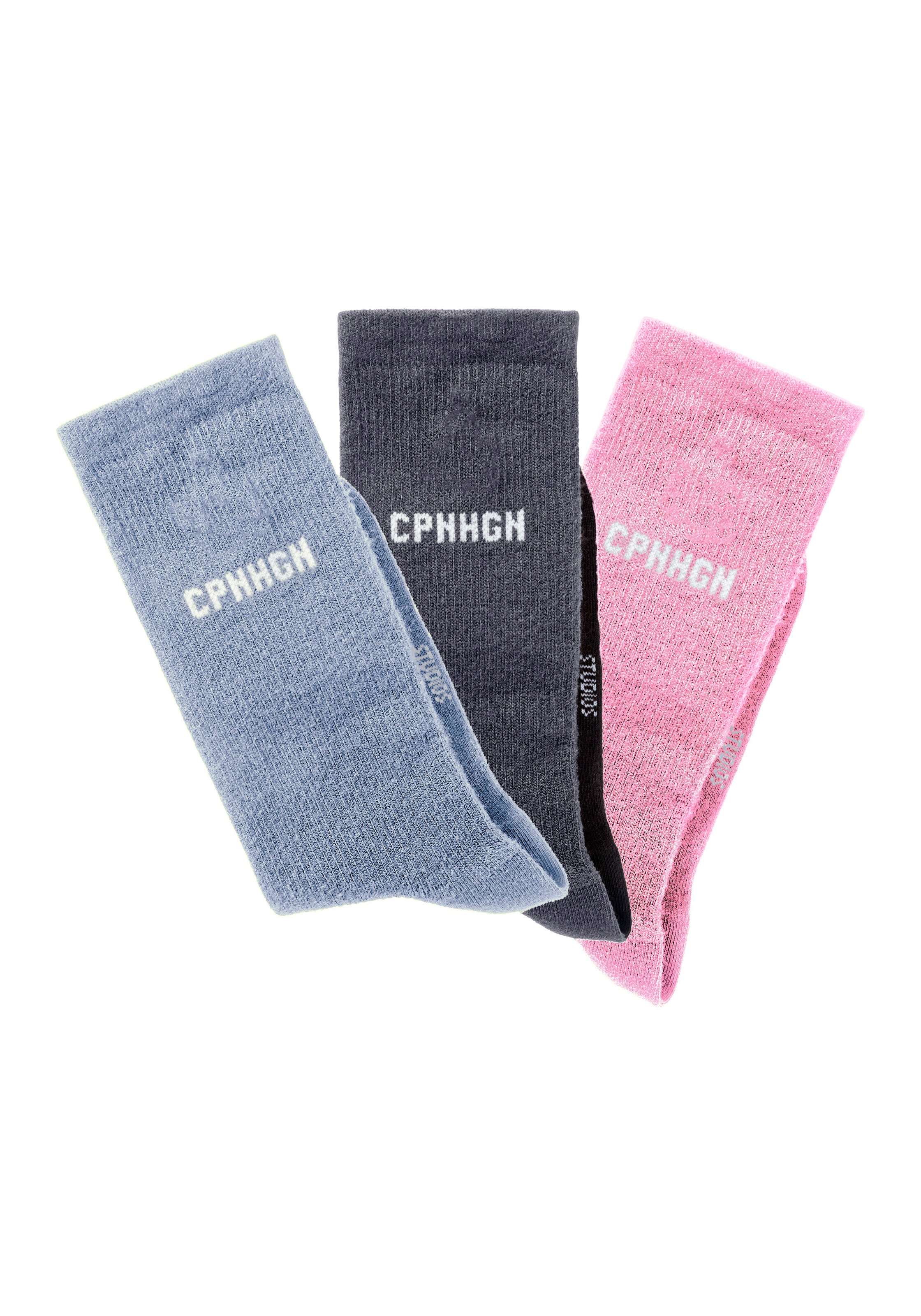 Copenhagen Studios Basicsocken, (Packung, 3 Paar), mit Rippstruktur und Sti günstig online kaufen