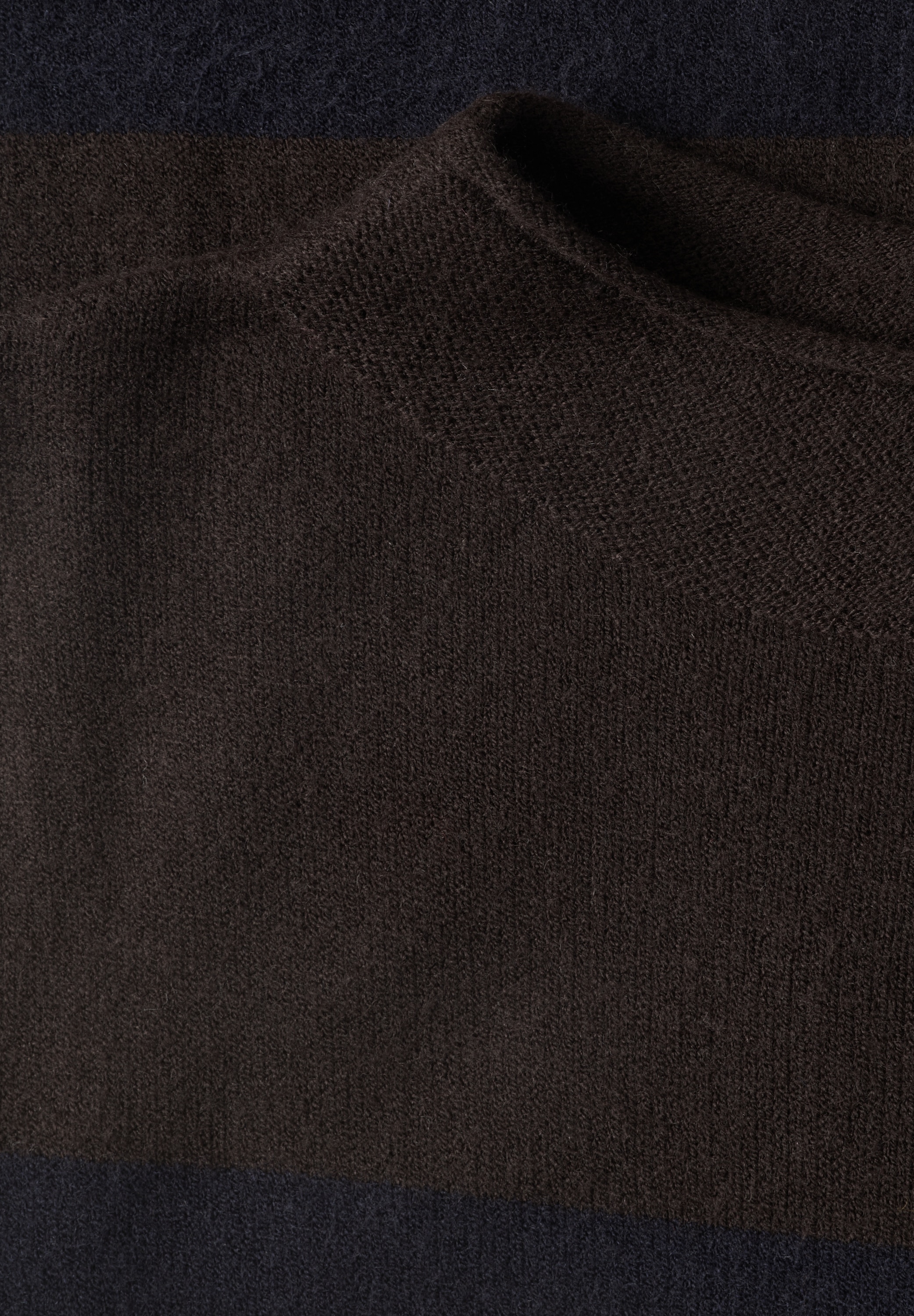 STREET ONE Kurzarmpullover mit Stehkragen