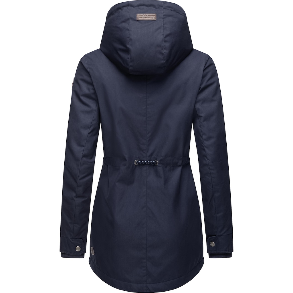 Ragwear Winterjacke »Monadis Black Label«, mit Kapuze