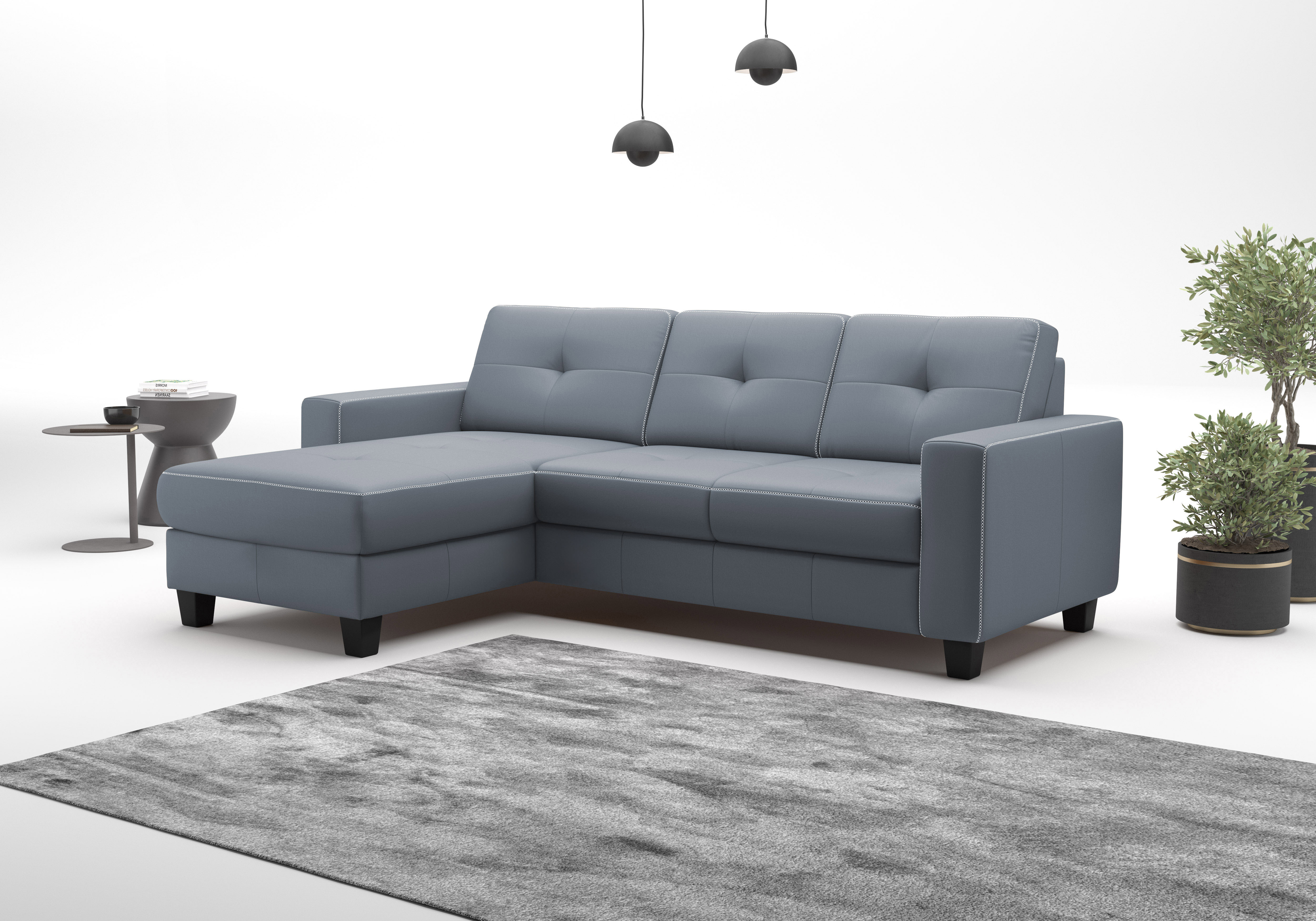 OTTO home Ecksofa "Varese" wahlweise mit Schlaffunktion und Bettkasten