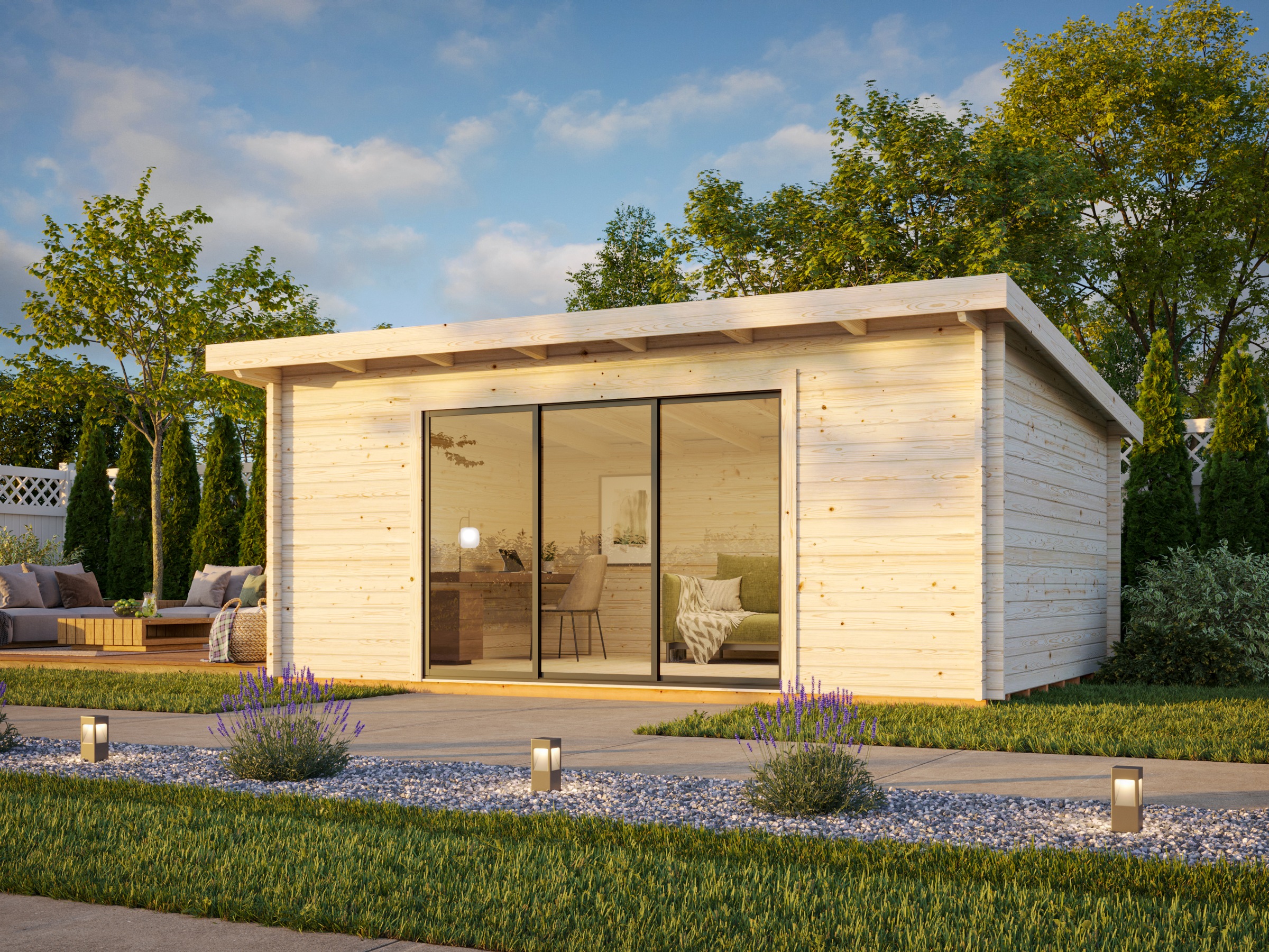 Palmako Gartenhaus »Lea 19,4 m², Slide«