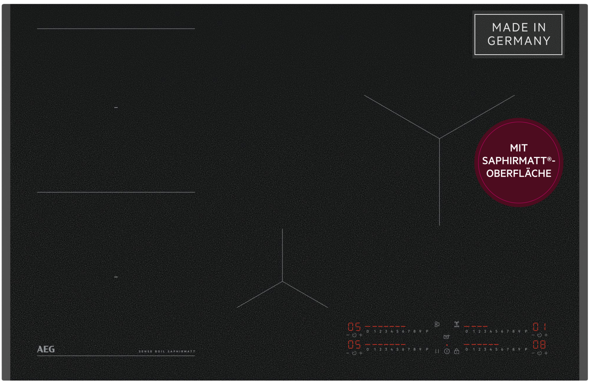 AEG Induktions-Kochfeld "TII84B1FFZ" SaphirMatt- 4x kratzresistentere Oberf günstig online kaufen