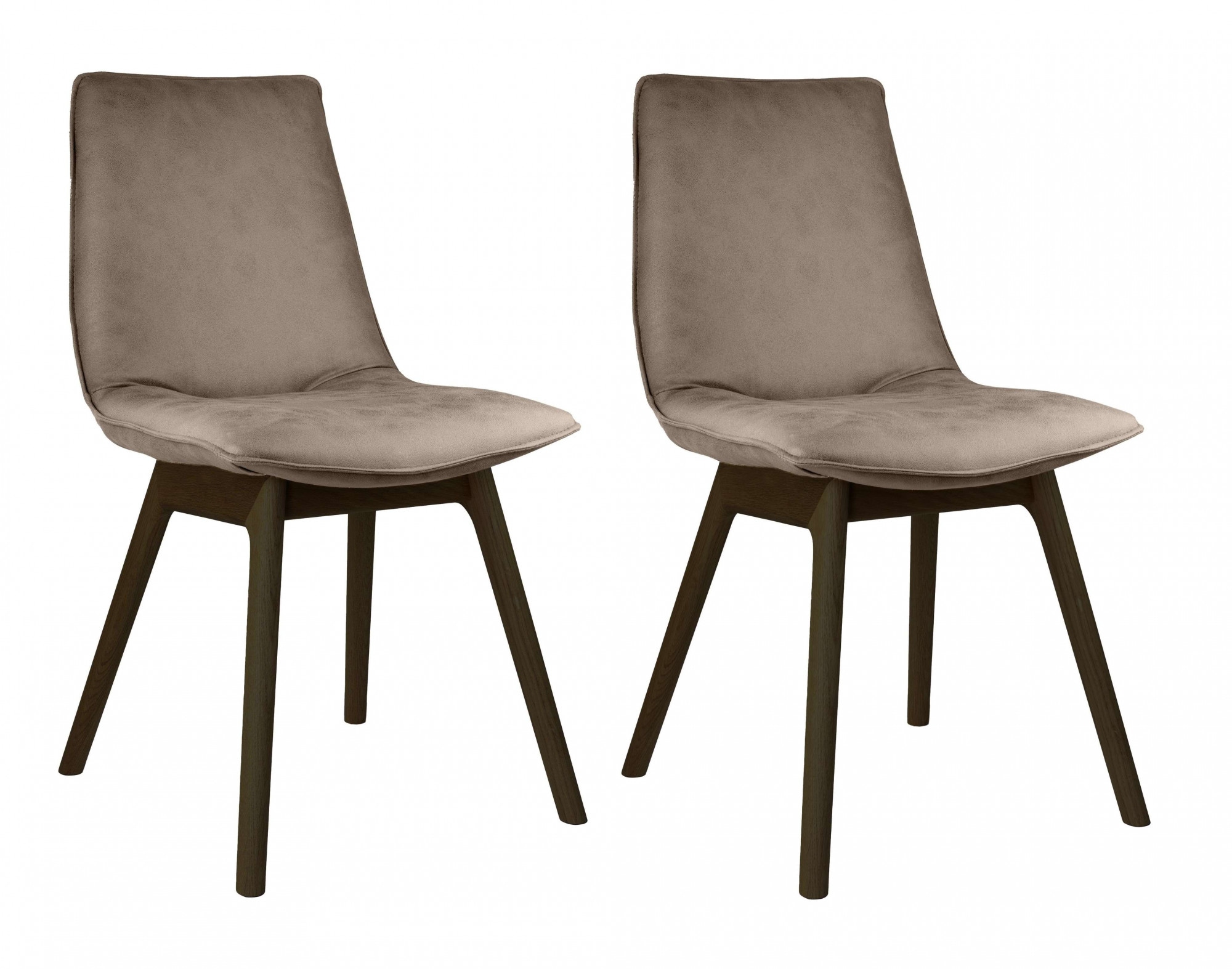 andas Esszimmerstuhl "Ramon", (Set), 2 St., Microfaser, mit Massivholzbeine günstig online kaufen