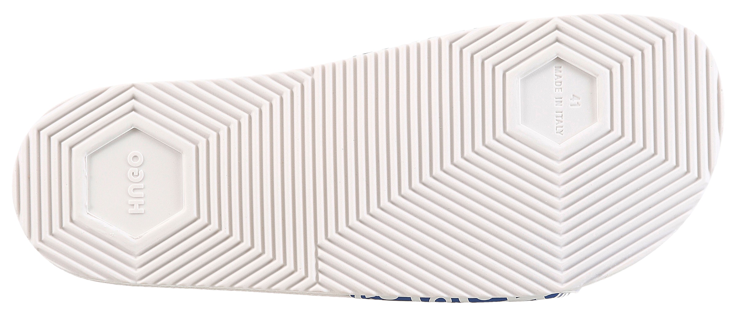 HUGO Blue Badepantolette »Timein_slid«  Strandschuh, Schlappen, Sommerschuh, Flat mit Logoschriftzügen