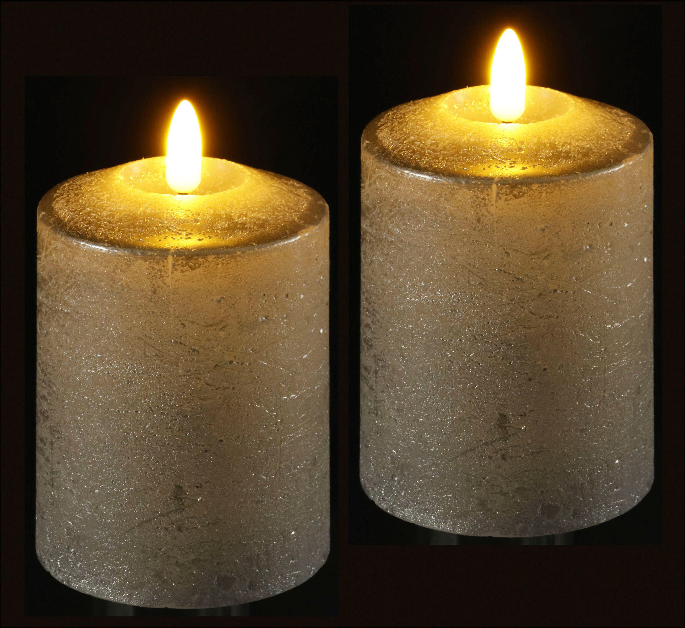 I.GE.A. LED-Kerze "Batteriebetriebene LED-Kerzen aus Echtwachs, Höhe ca. 10 günstig online kaufen