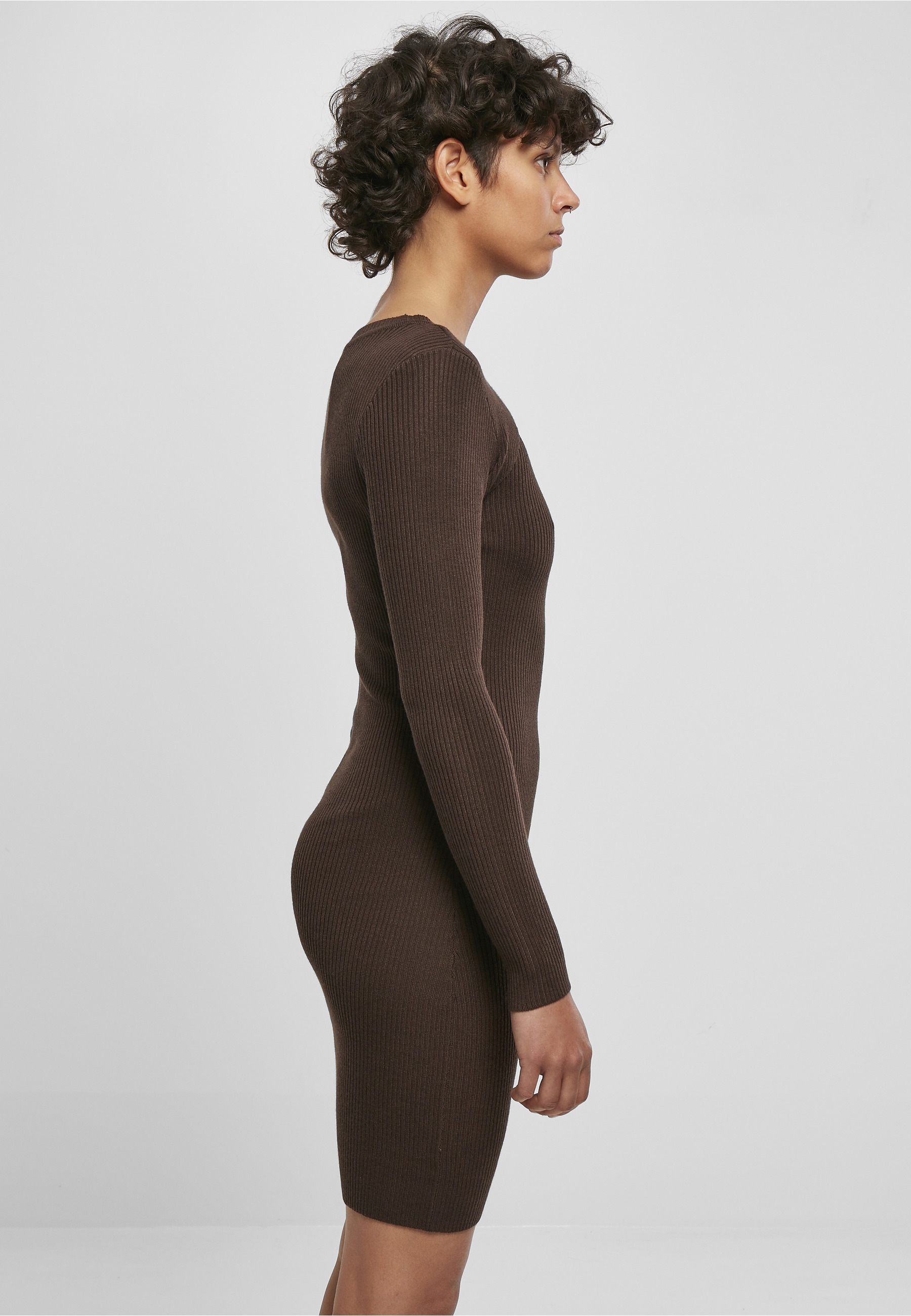 URBAN CLASSICS Shirtkleid »Urban Classics Damen Ladies Cut Out Dress« 1 Stk. tlg.