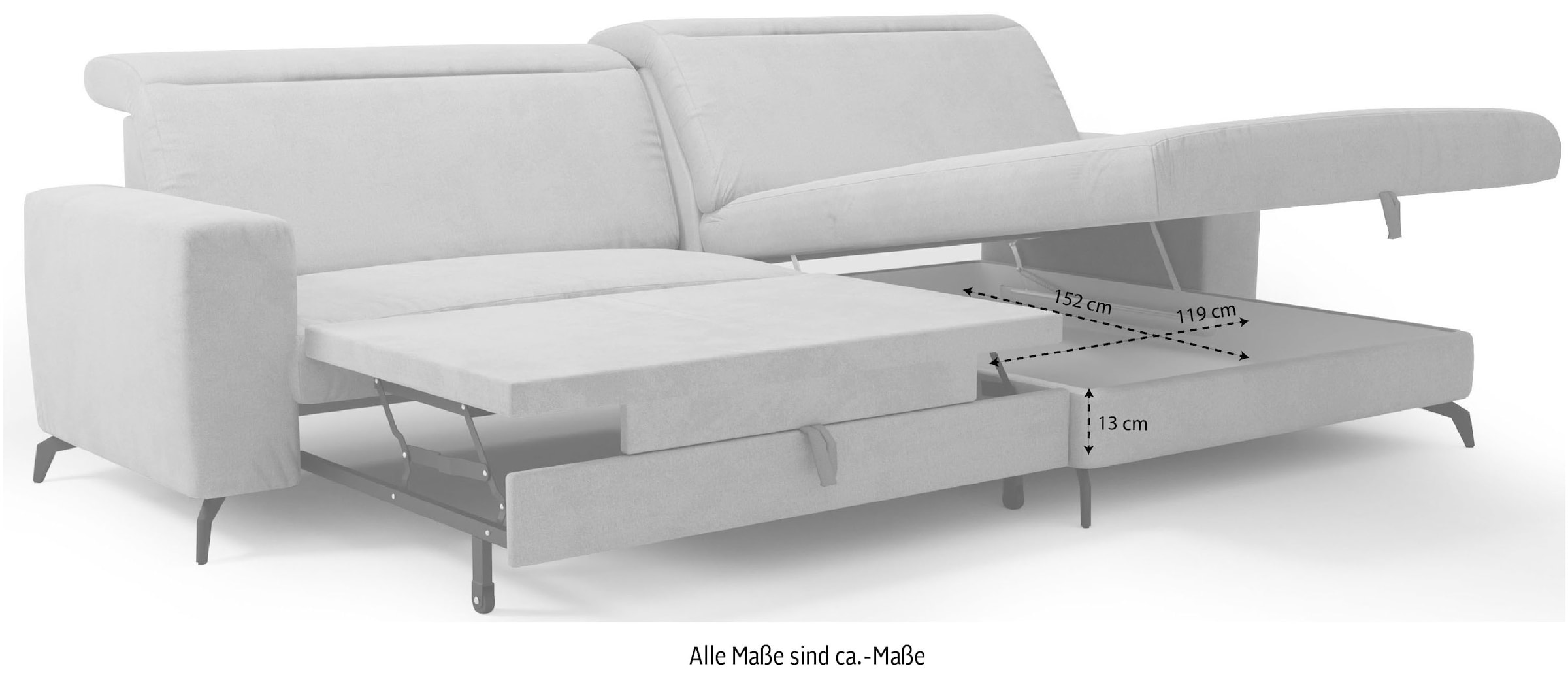 sit&more Ecksofa »Bolero L-Form«