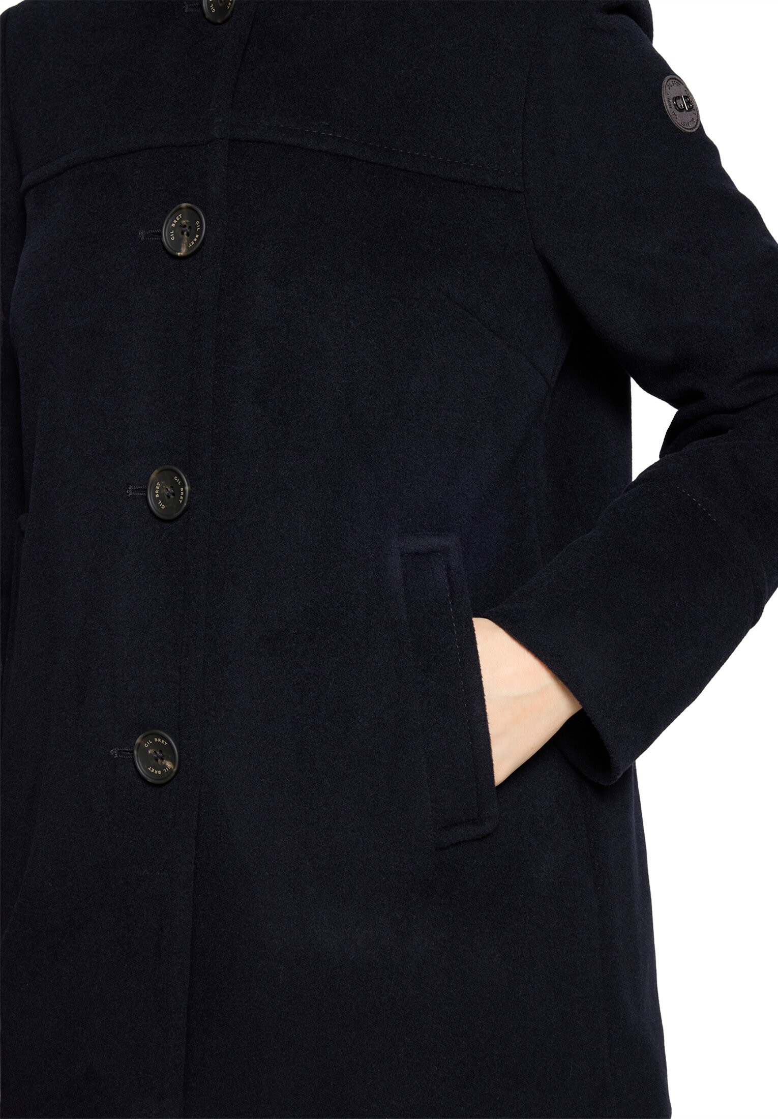 Gil Bret Wolljacke »Damen mit Kapuze« mit Kapuze