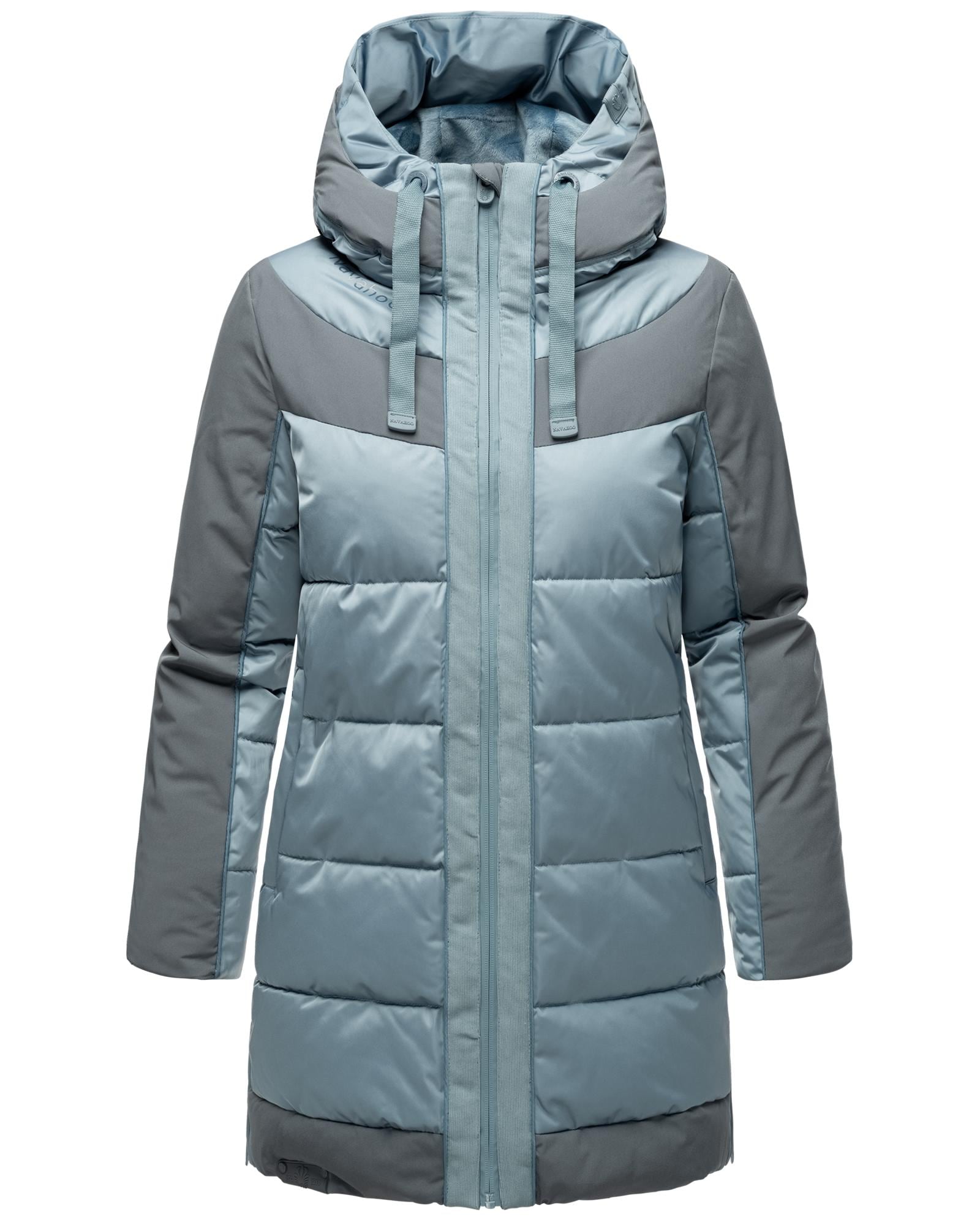 Navahoo Steppjacke "Samtkätzchen" mit Kapuze Modischer, gesteppter Damen Winter Kurzmantel