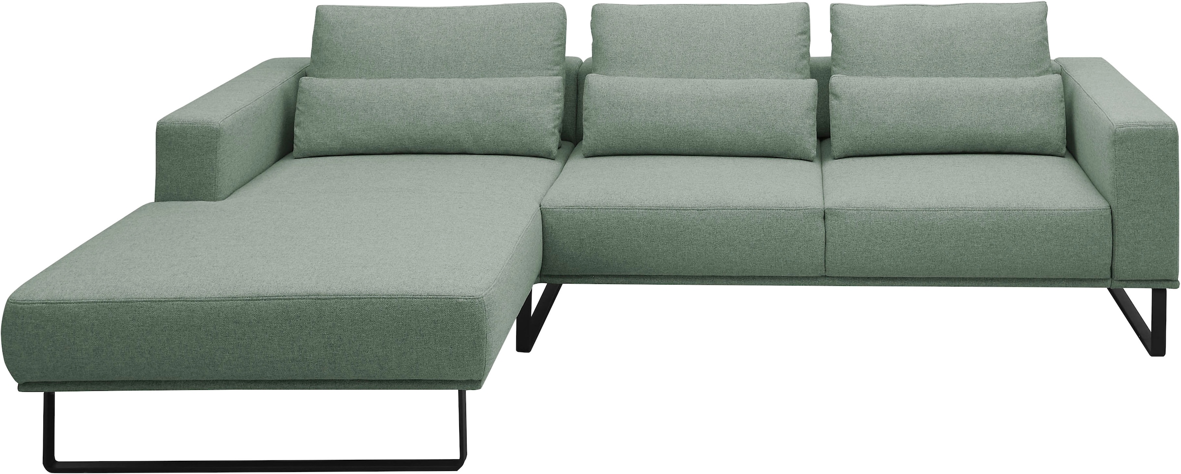 Musterring Ecksofa "JustB PM100" Modernes Design mit schwarzen Metallkufen und 292 cm Breite - 6 Farben