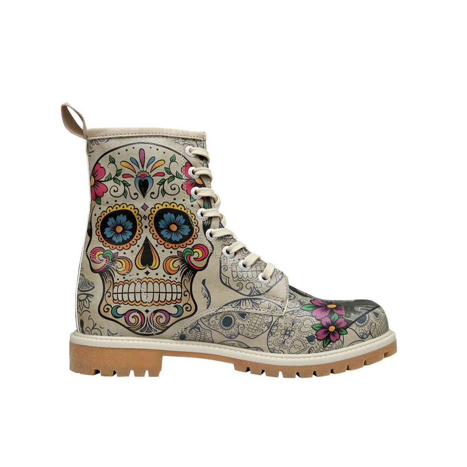 DOGO Schnürboots »Long Boots Schnürstiefel Remembrance Of Frida Kahlo Damen«  Handgefertigt
